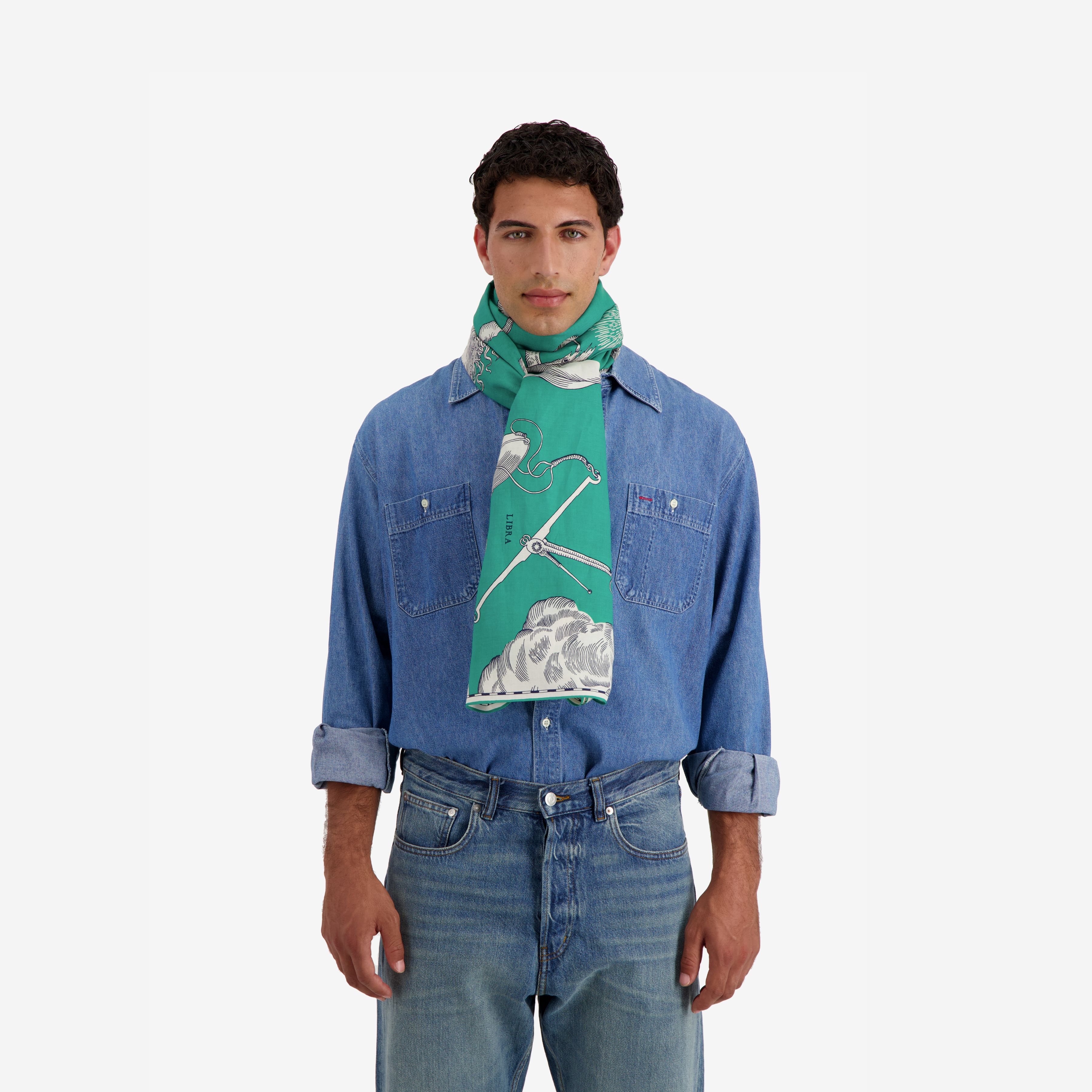 Scarf 100 - Astrologie - Green