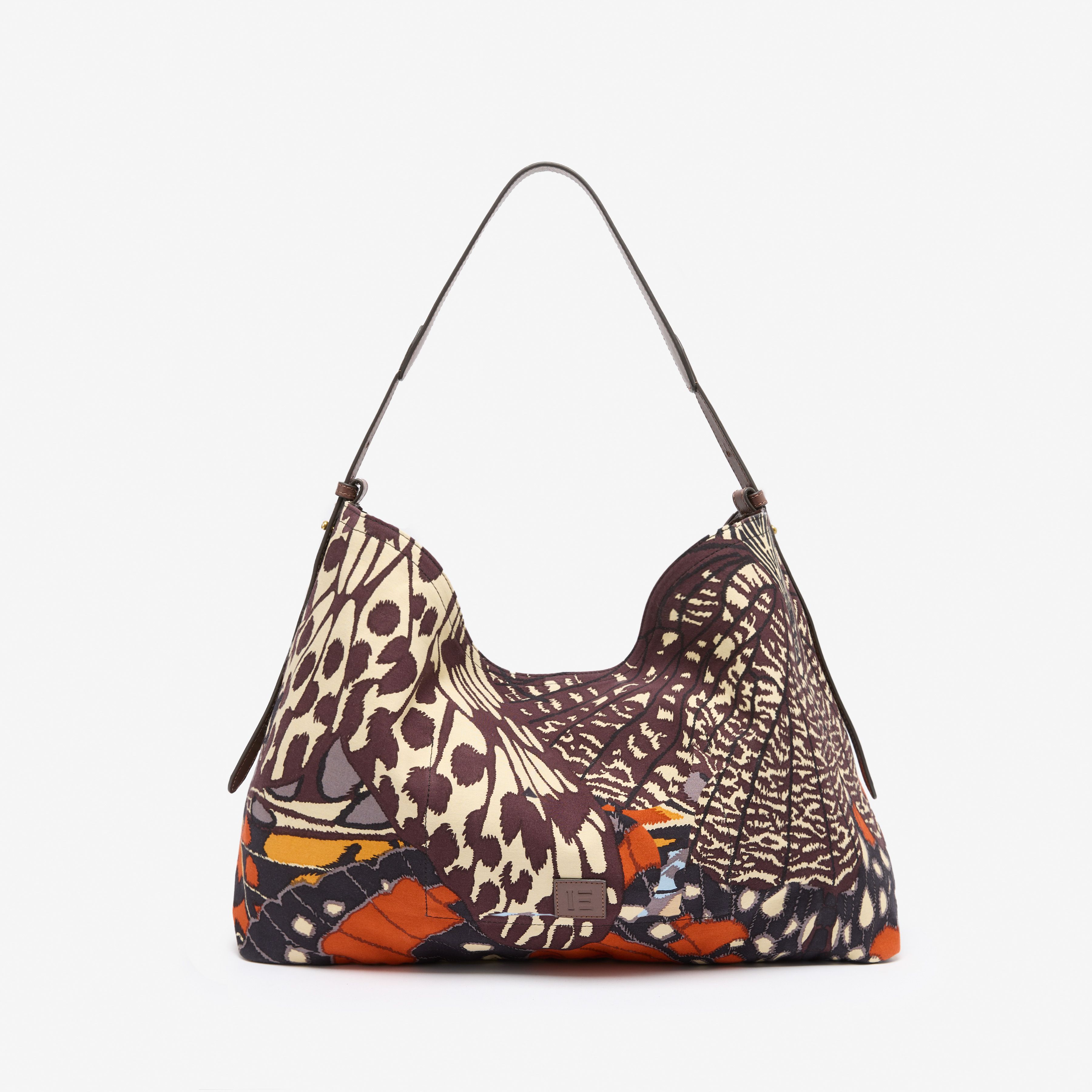 Maxi Campus Tasche - Papillons - Natürlich