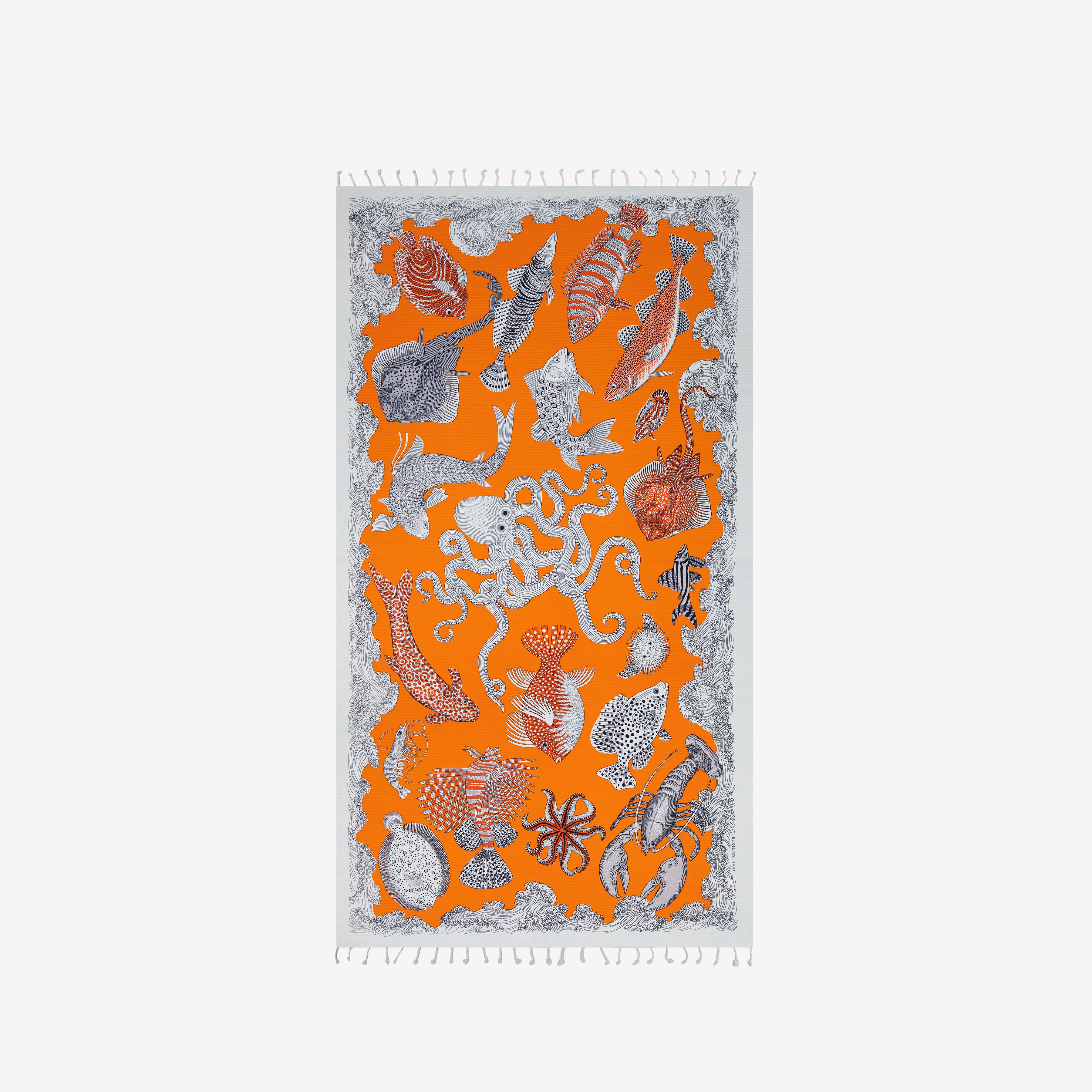 Fouta Towel 100 - Poseidon - Orange