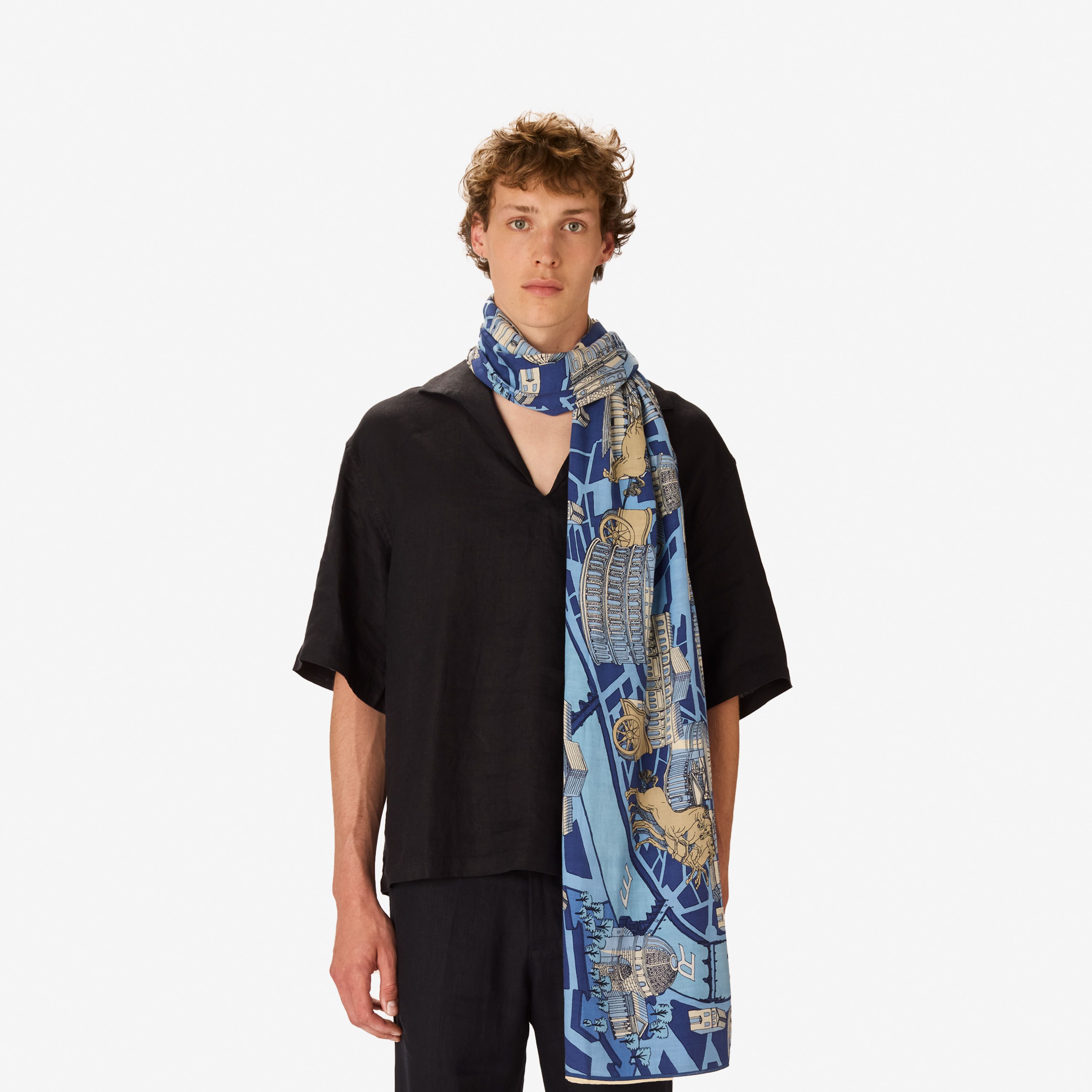 Scarf 100 - Rome - Blue