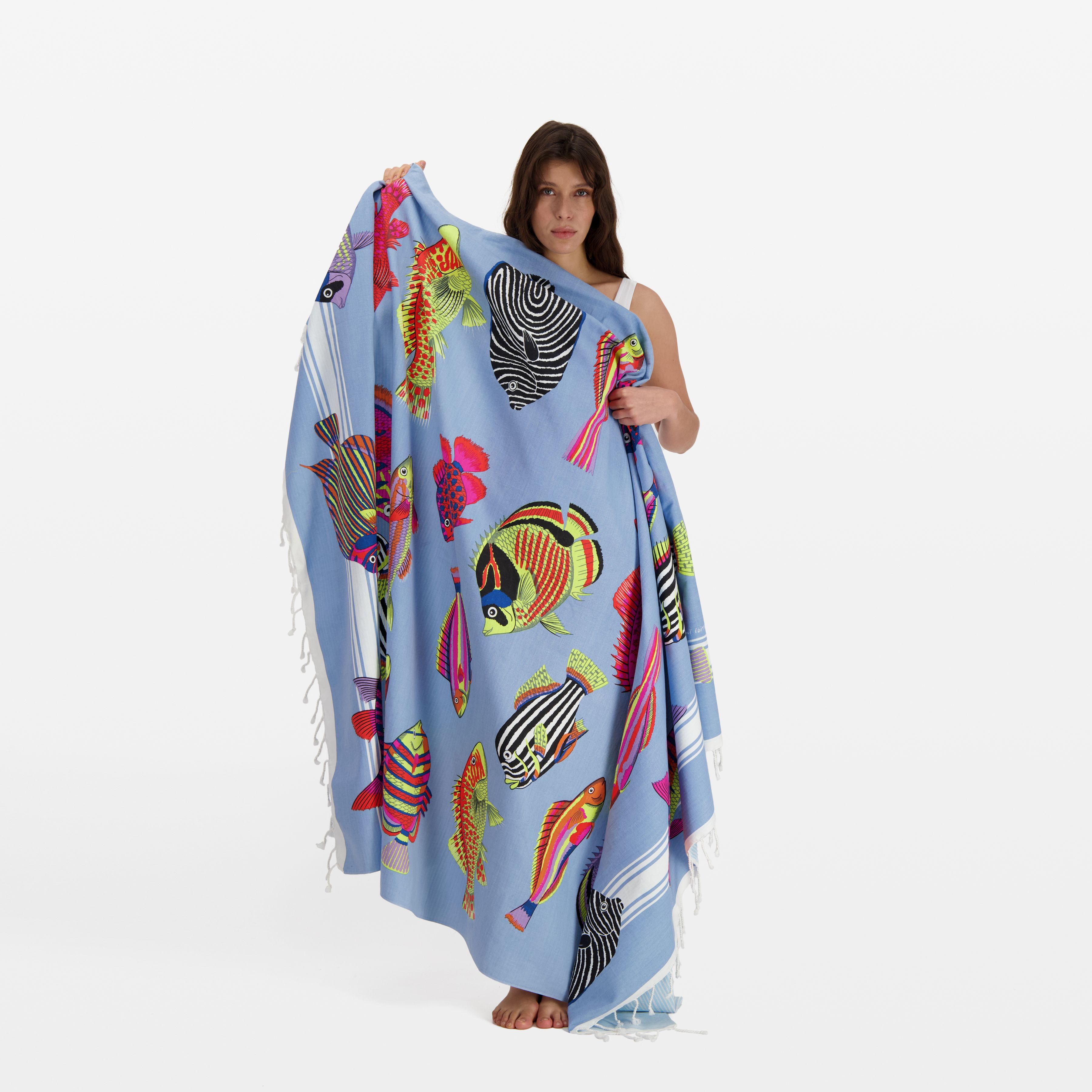 Fouta Towel 140 - Tuba - Light Blue