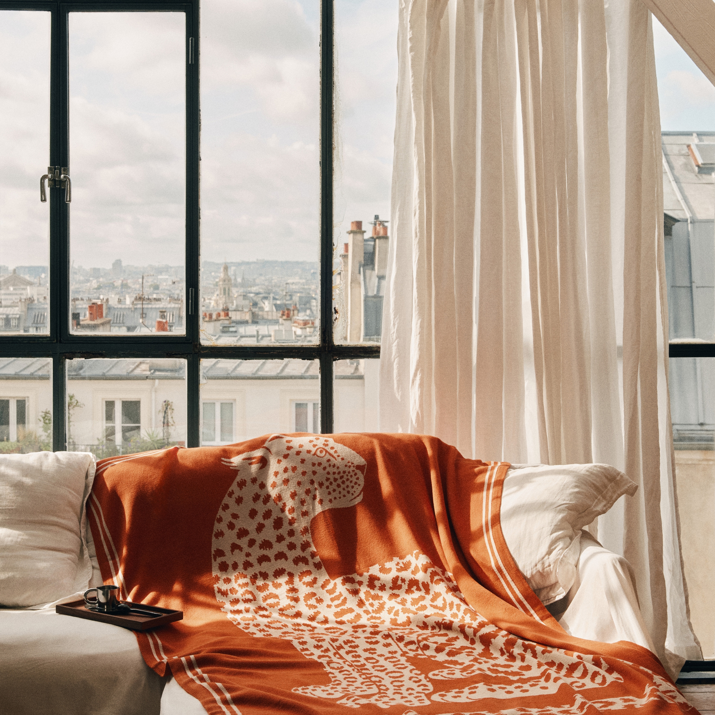 Throw 130 - Fetiche - Cotton - 130 x 190 cm - Orange