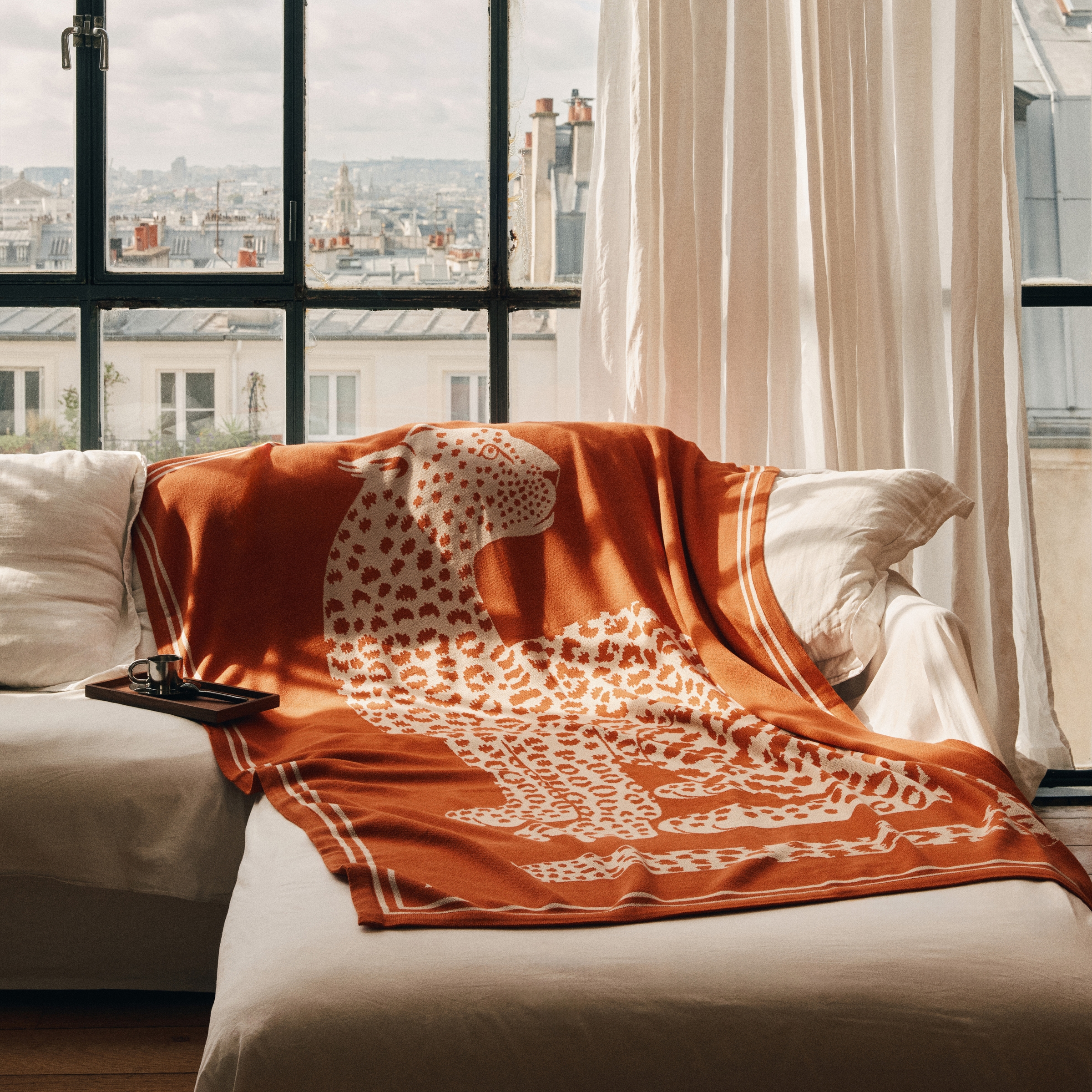 Throw 130 - Fetiche - Cotton - 130 x 190 cm - Orange