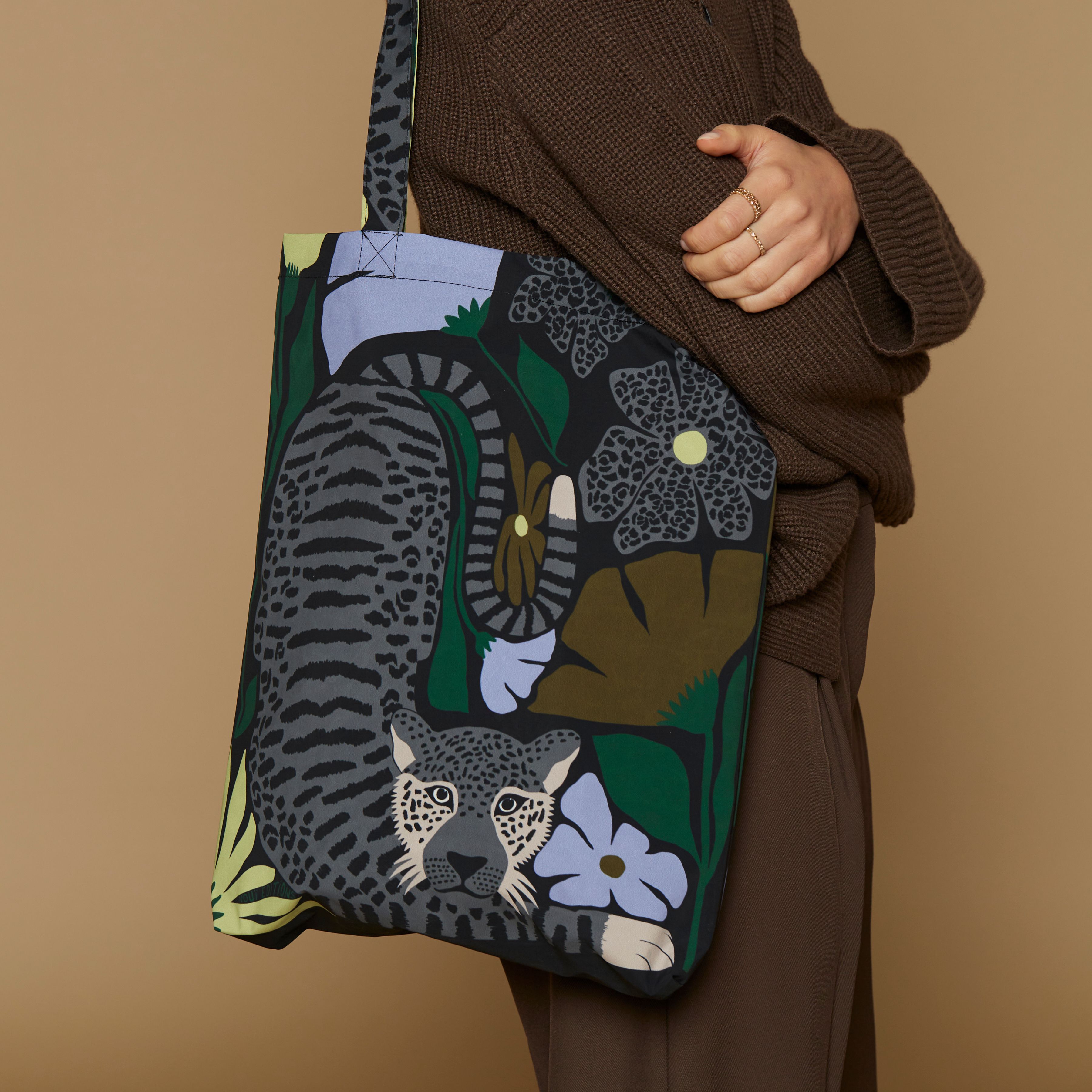 Shopper Bag - Folk - Black