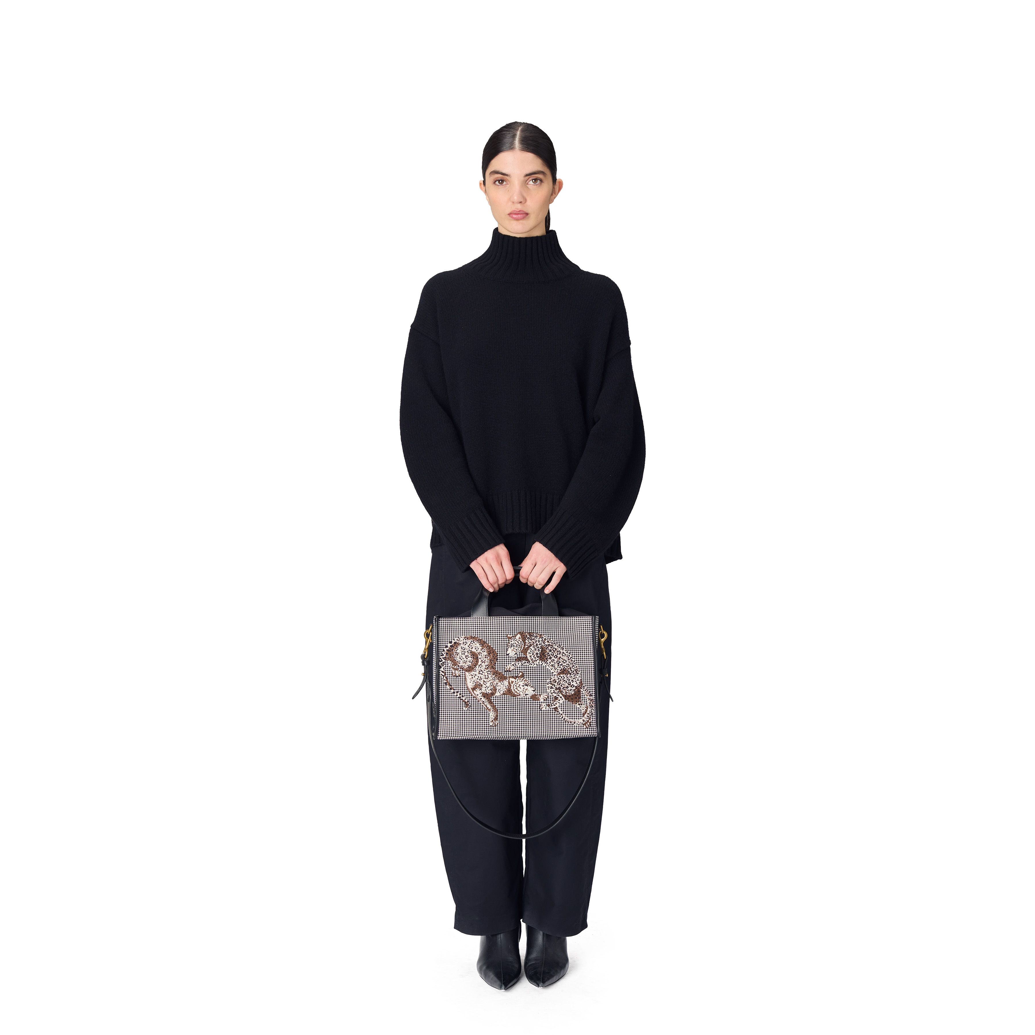 Nomade Bag - Jorgen Houndstooth - Black