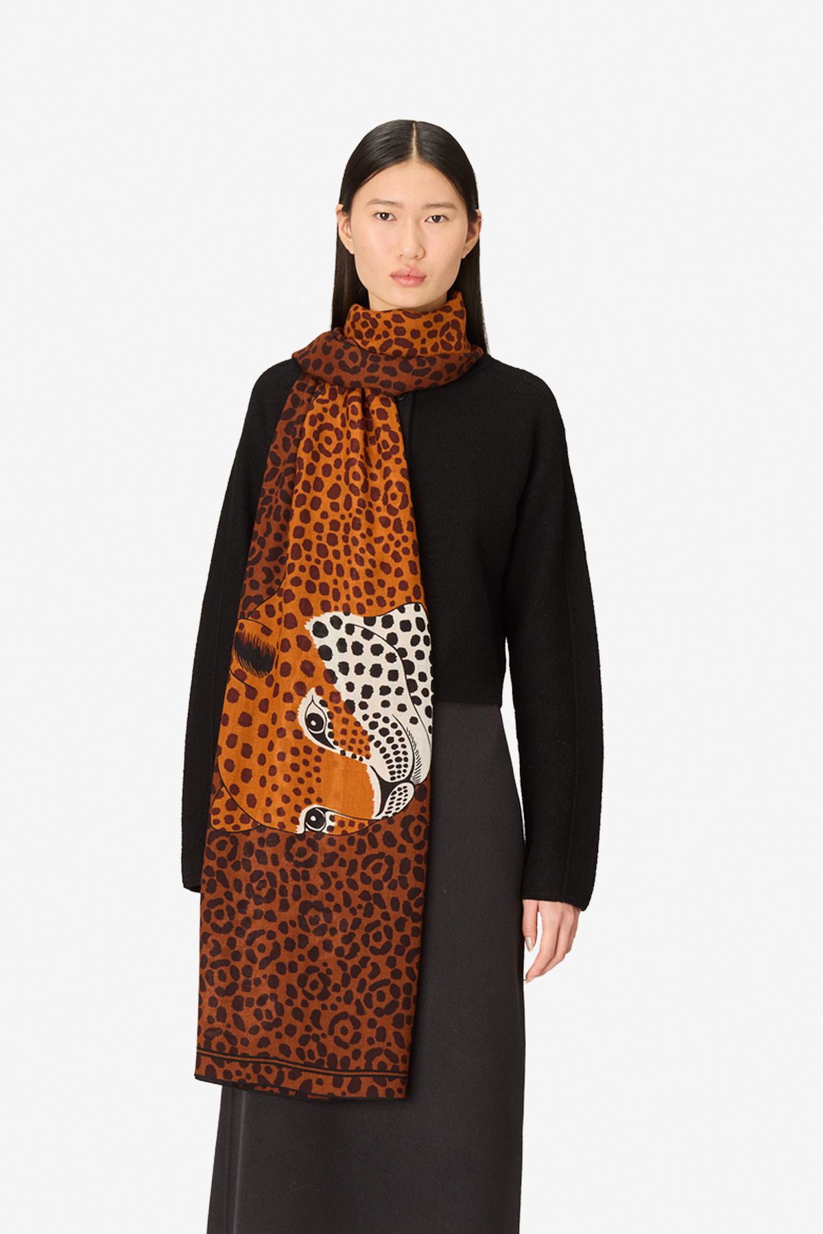 Scarf 100 - Felis - Burgundy