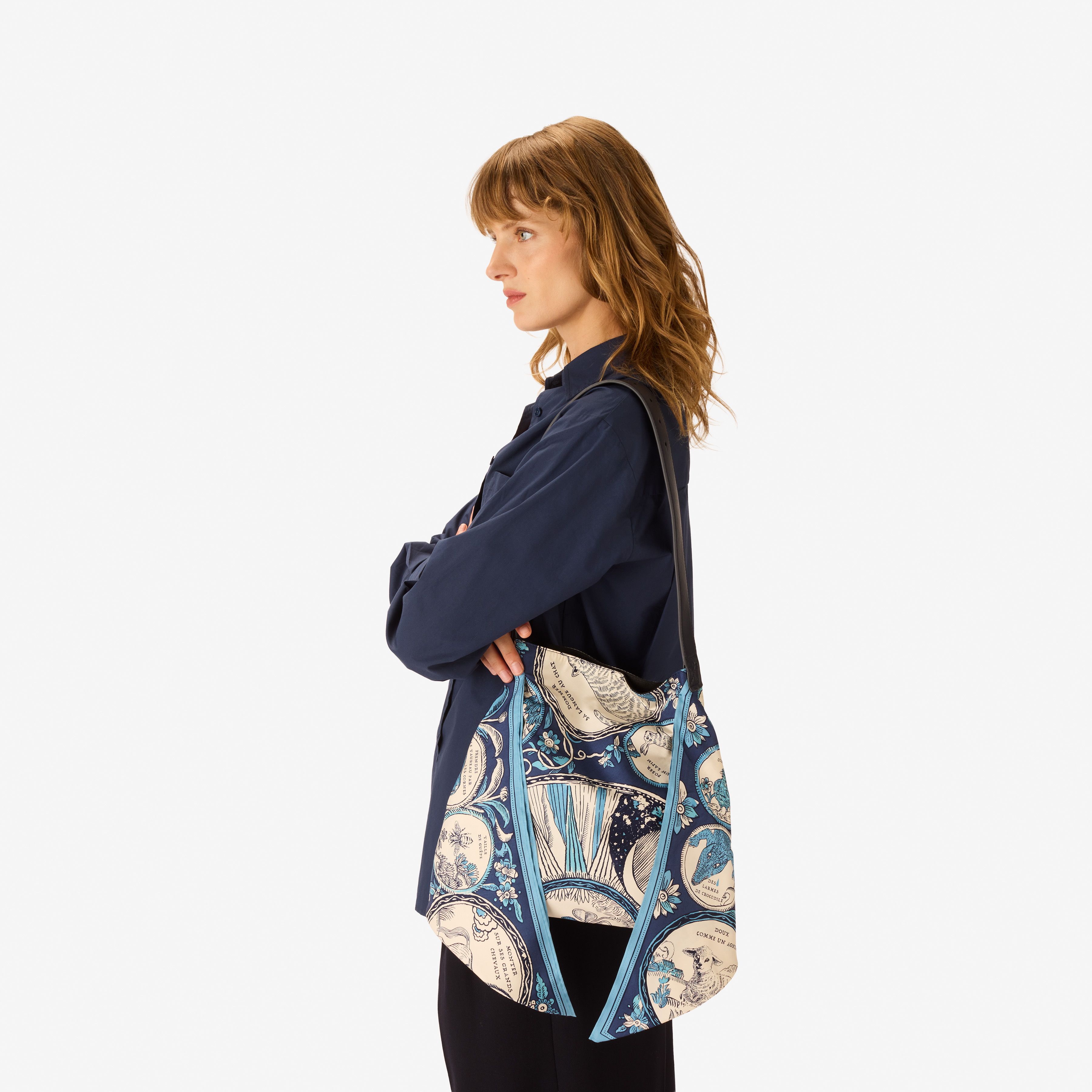 Schal Tasche - Chance Inoui - Marineblau