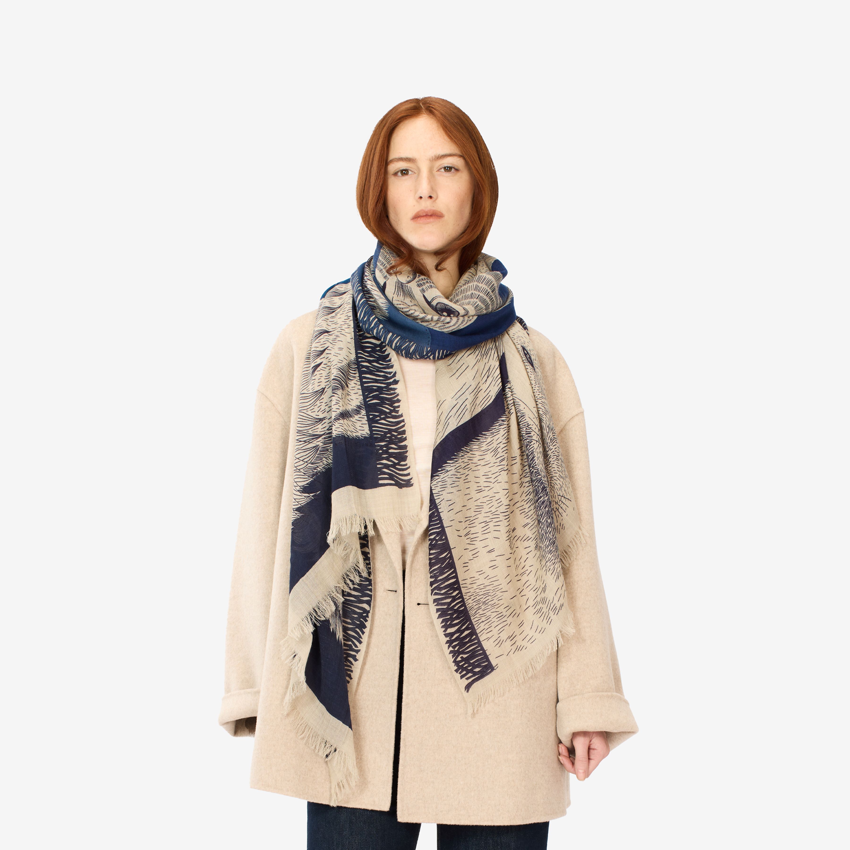Scarf 70 - Freres - Blue