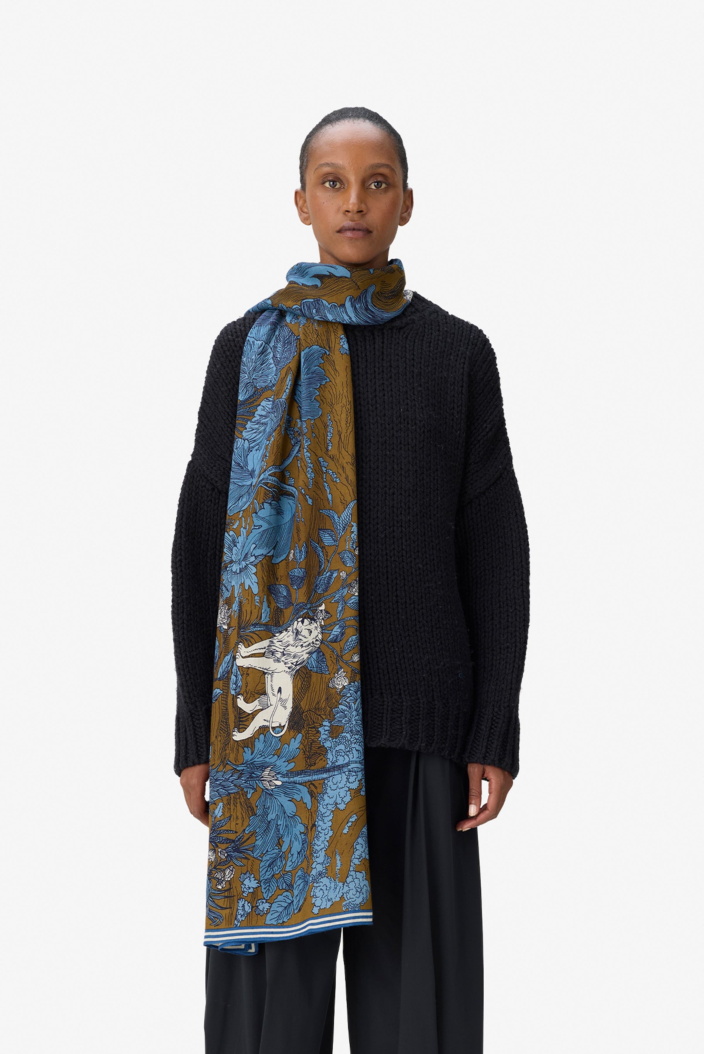 Schal 100 - Reve - Duck Blau