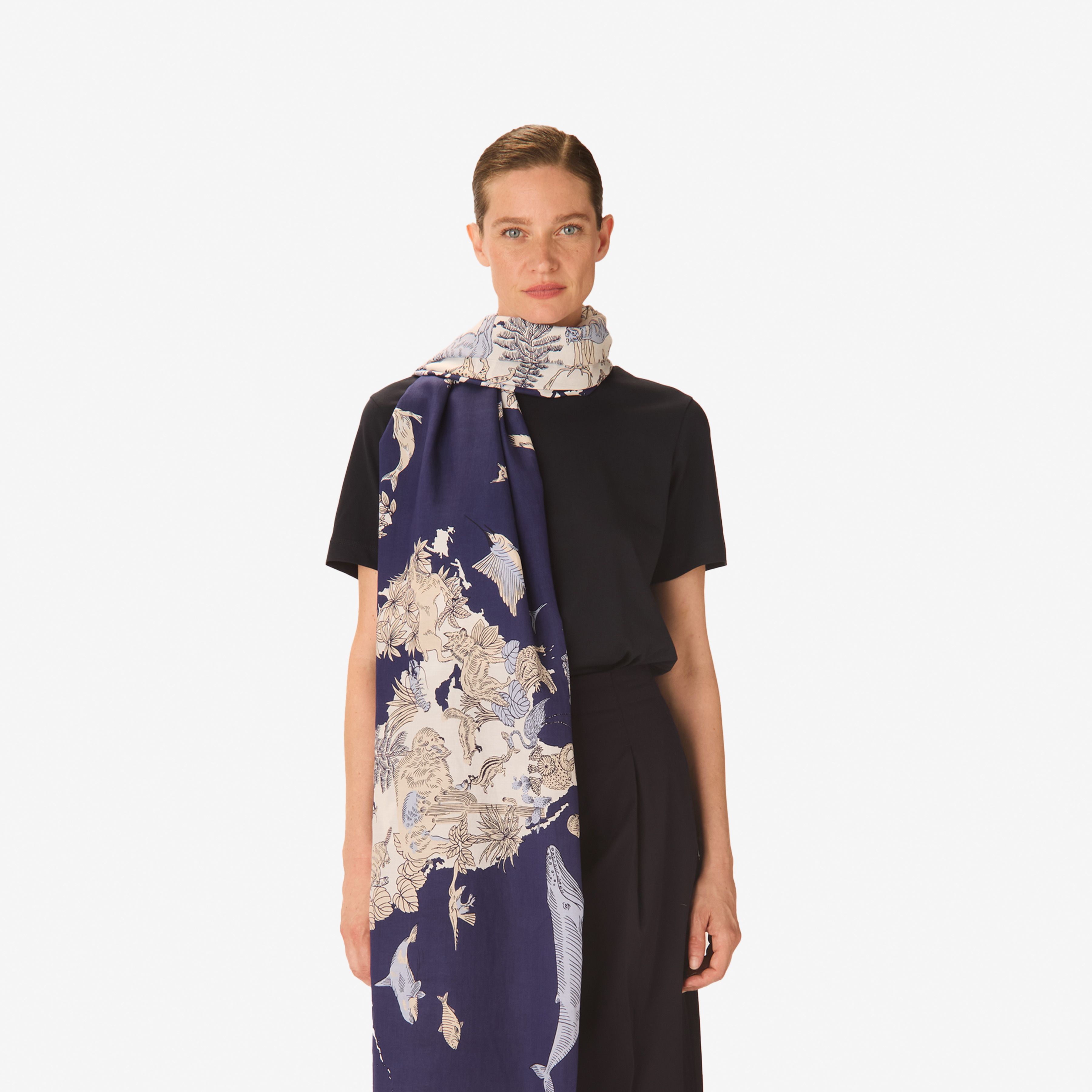 Scarf 100 - Atlas - Navy