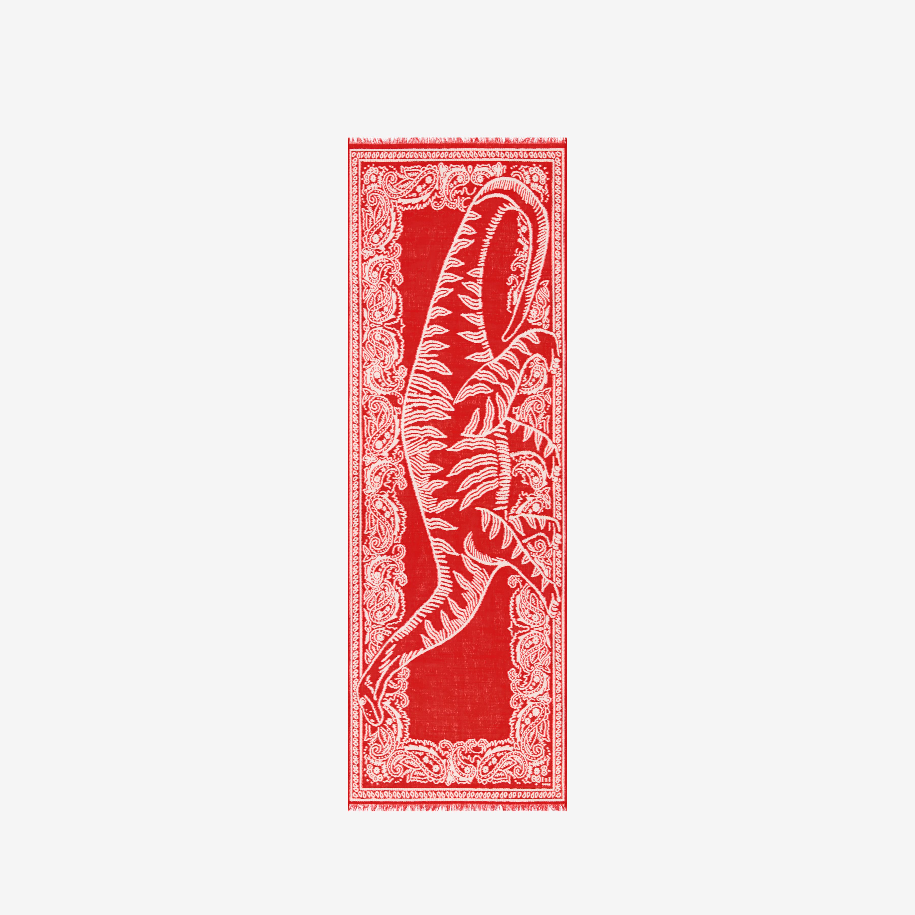 Bufanda 70 3D - Dino - Rojo