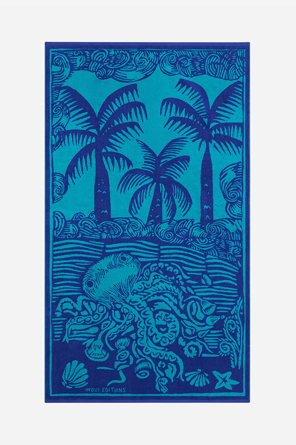 Strandtuch - Poulpe - Blau