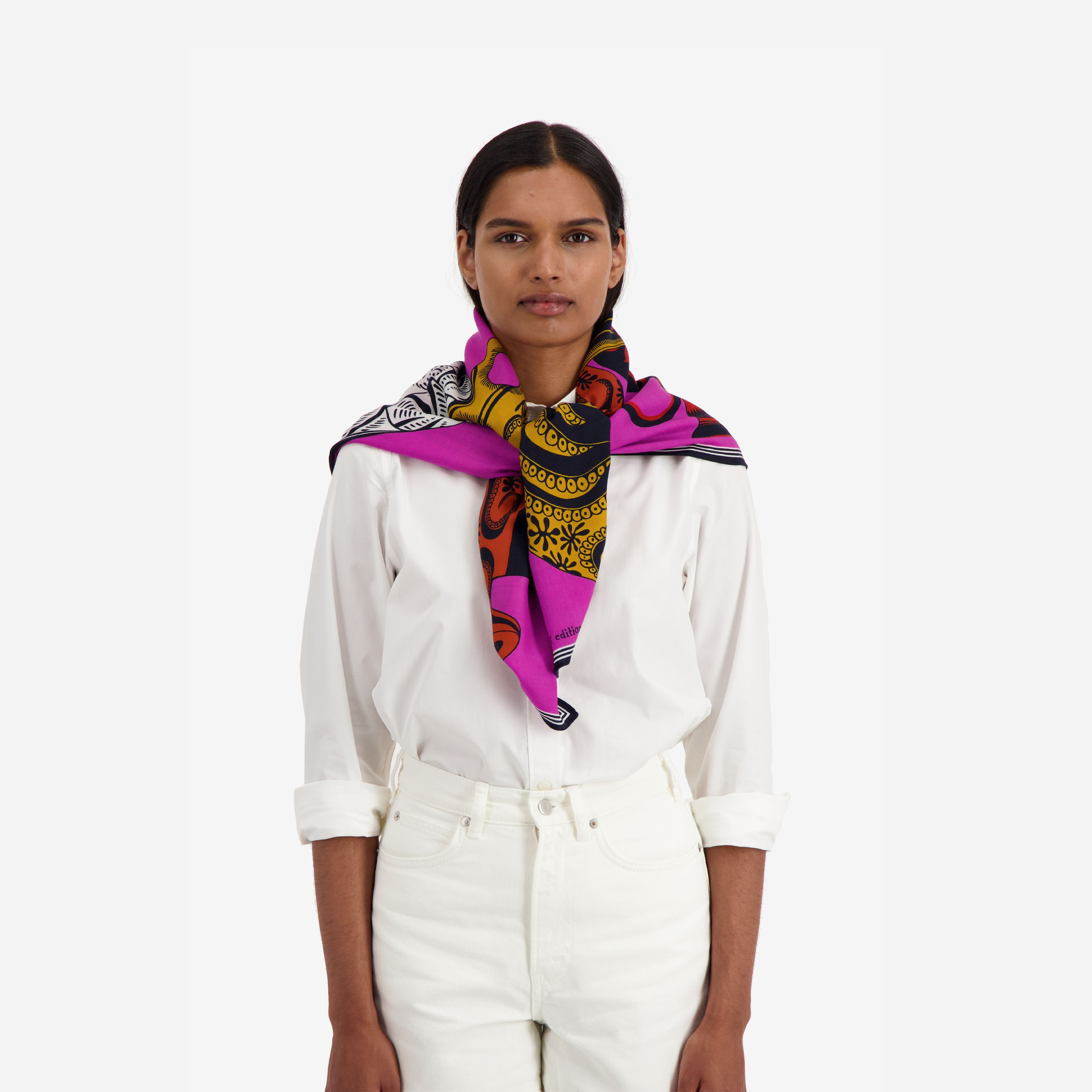 Cashmere Square 100 - Mykonos - Pink