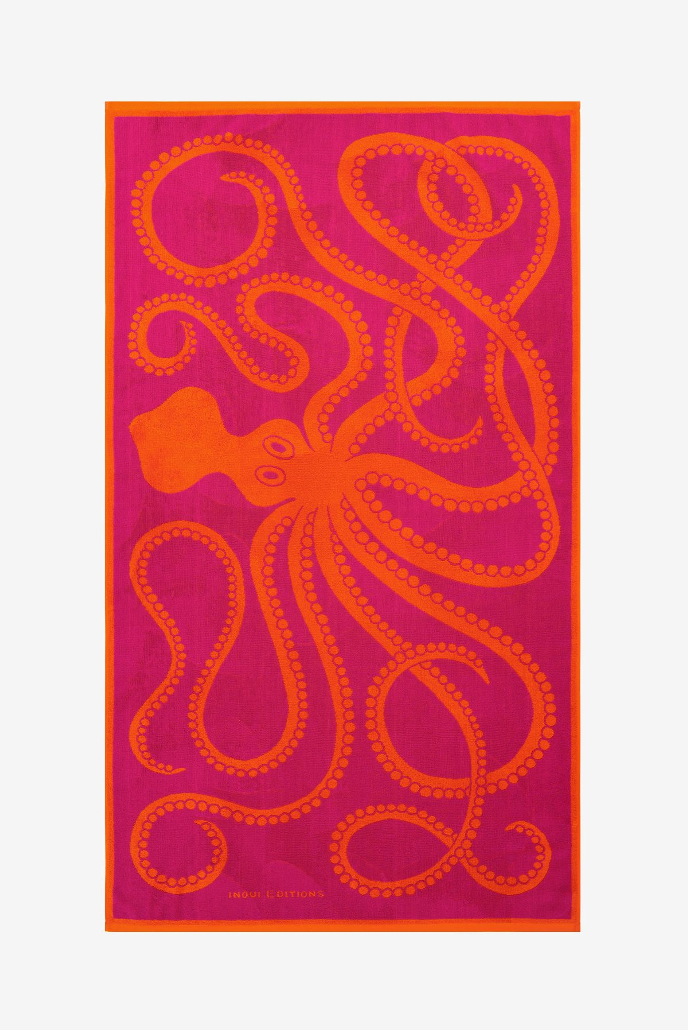 Telo Mare 100 - Octopus - Fucsia