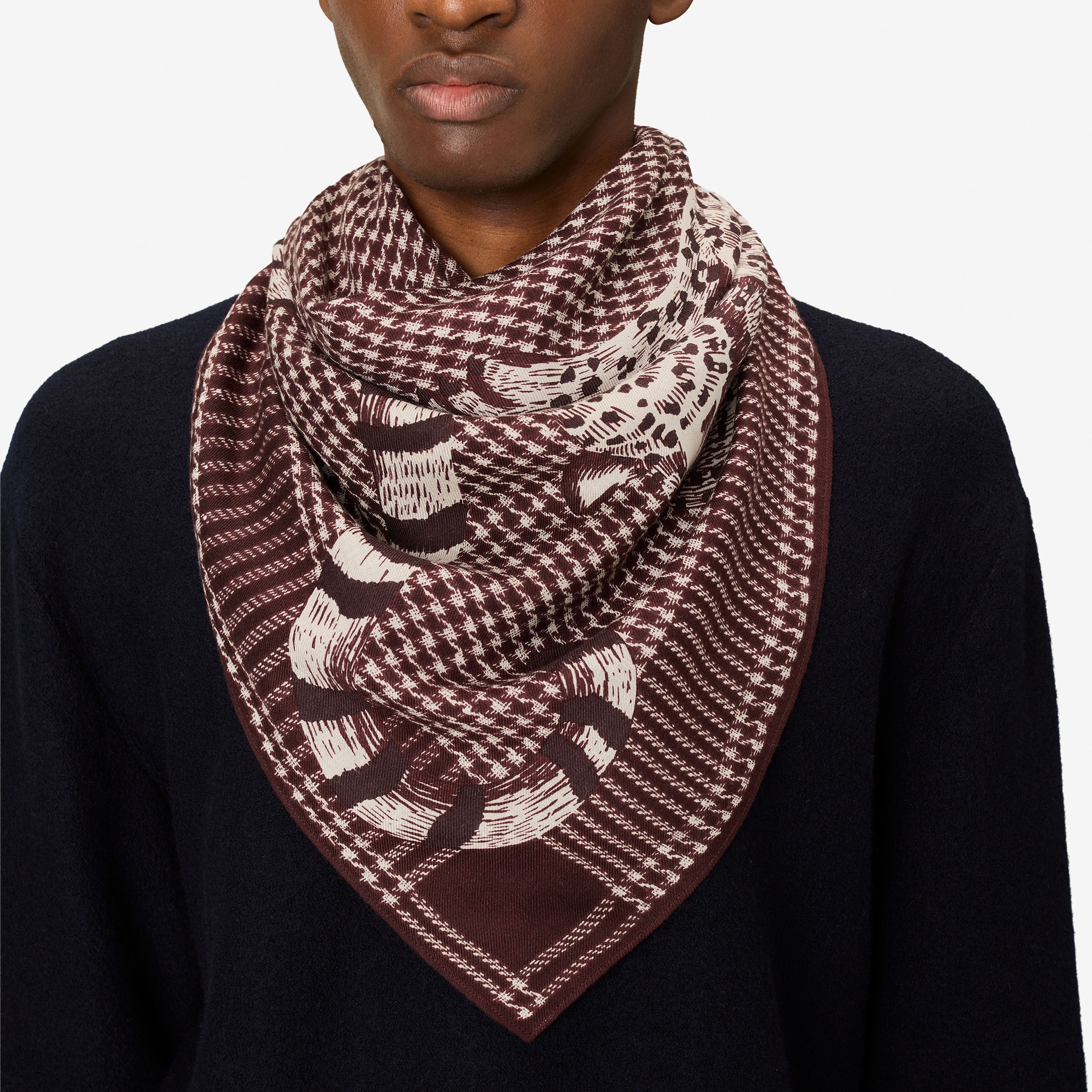 Square 100 - Jorgen Houndstooth - Brown