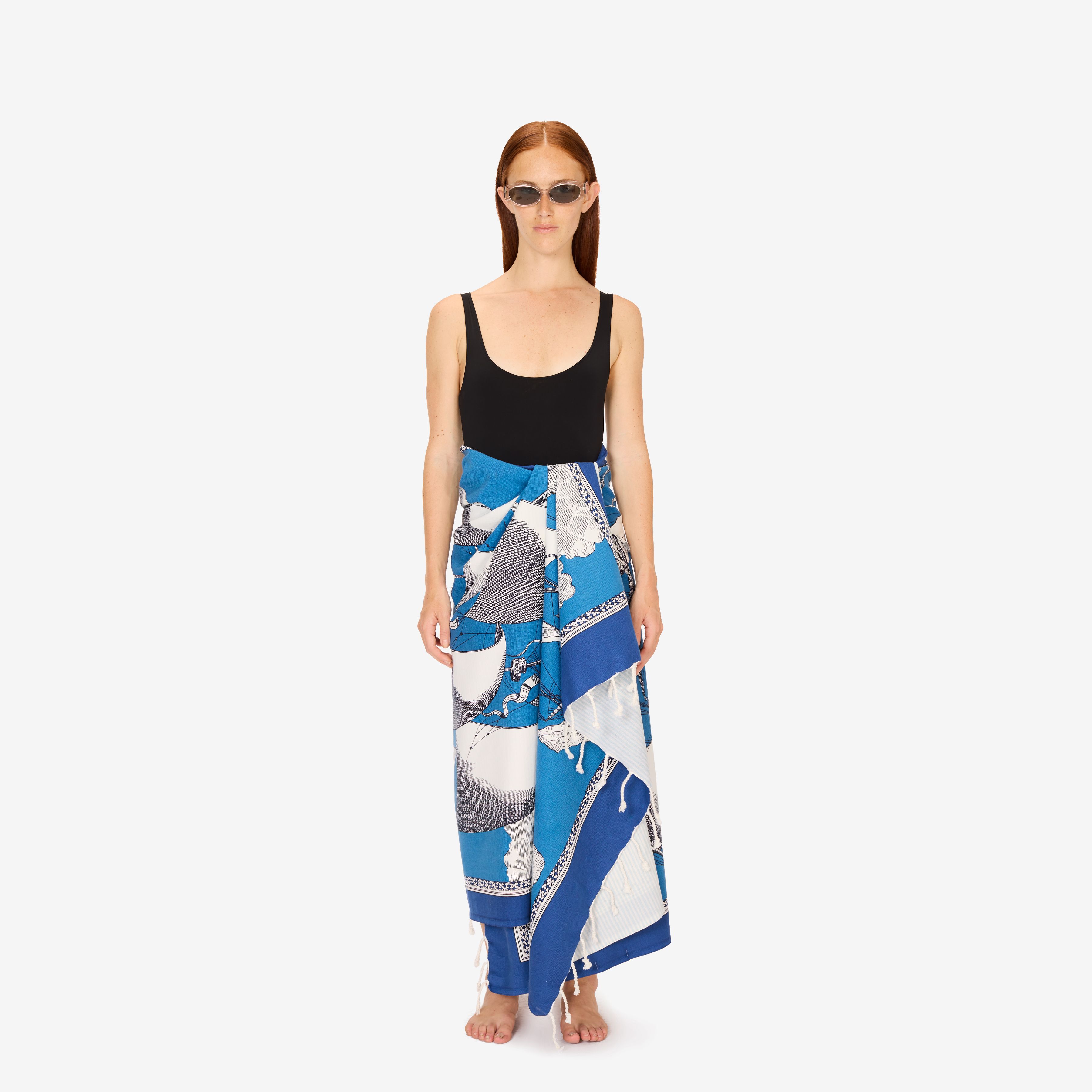 Fouta Towel 100 - Des Rives Et Des Reves - Blue