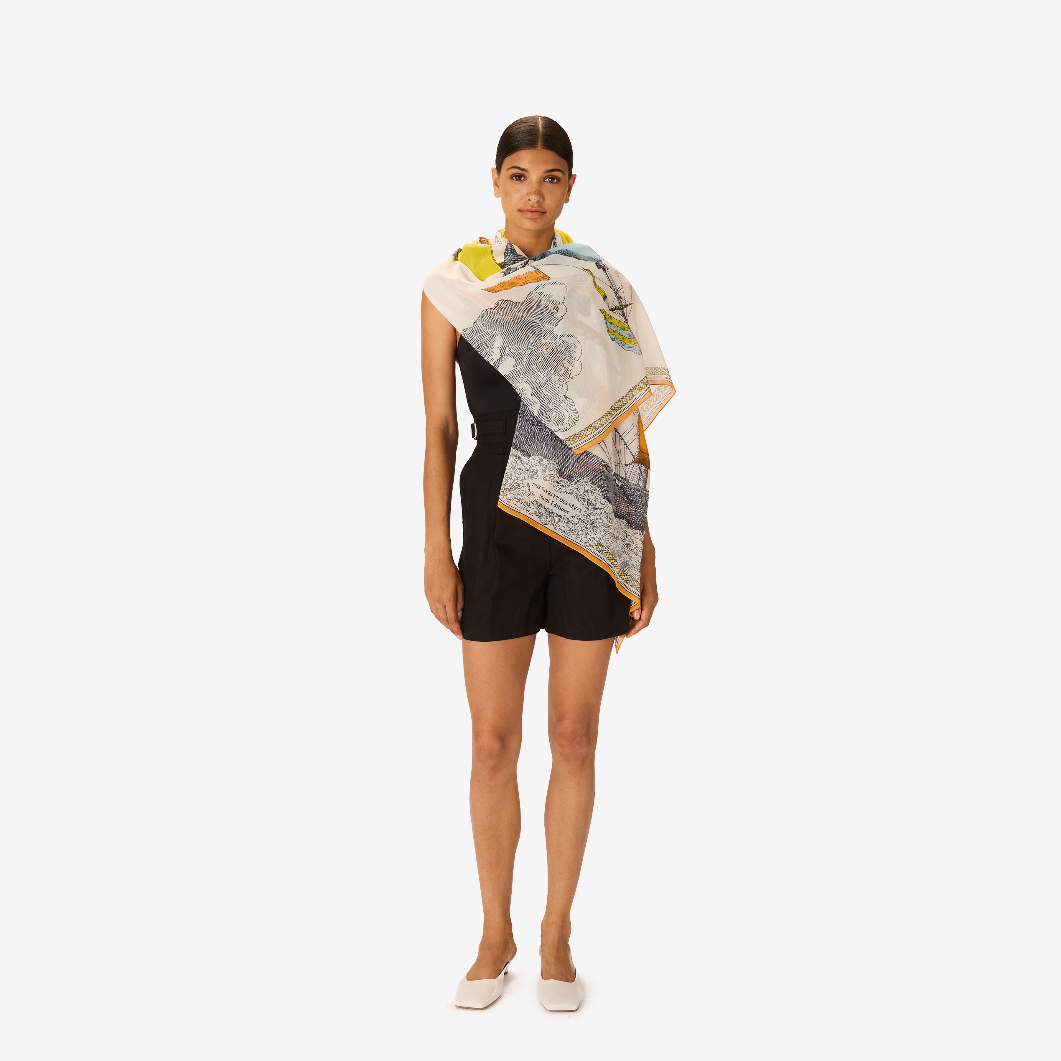 Scarf 100 - Des Rives et des Reves - Multicolor