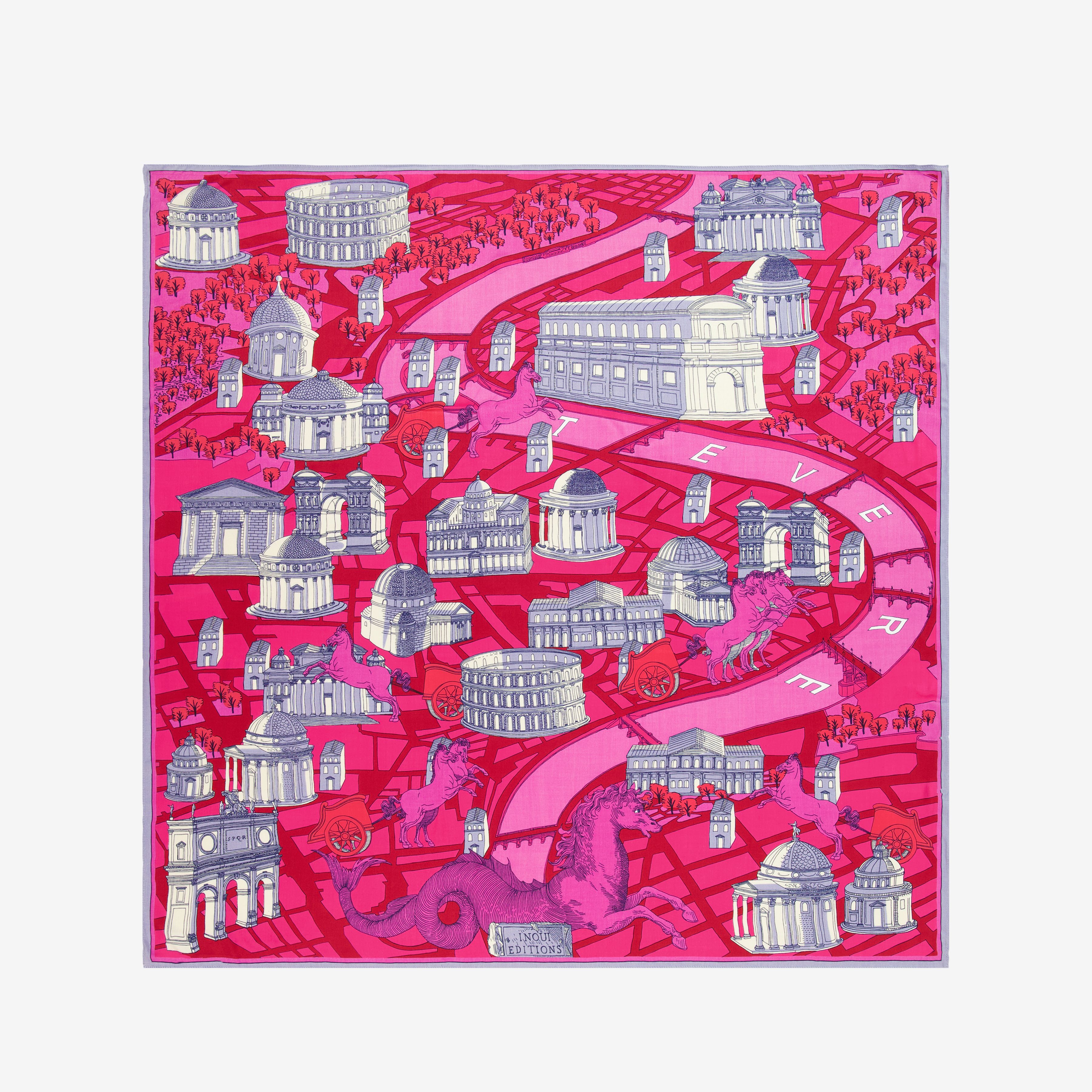 Square 100 - Rome - Red