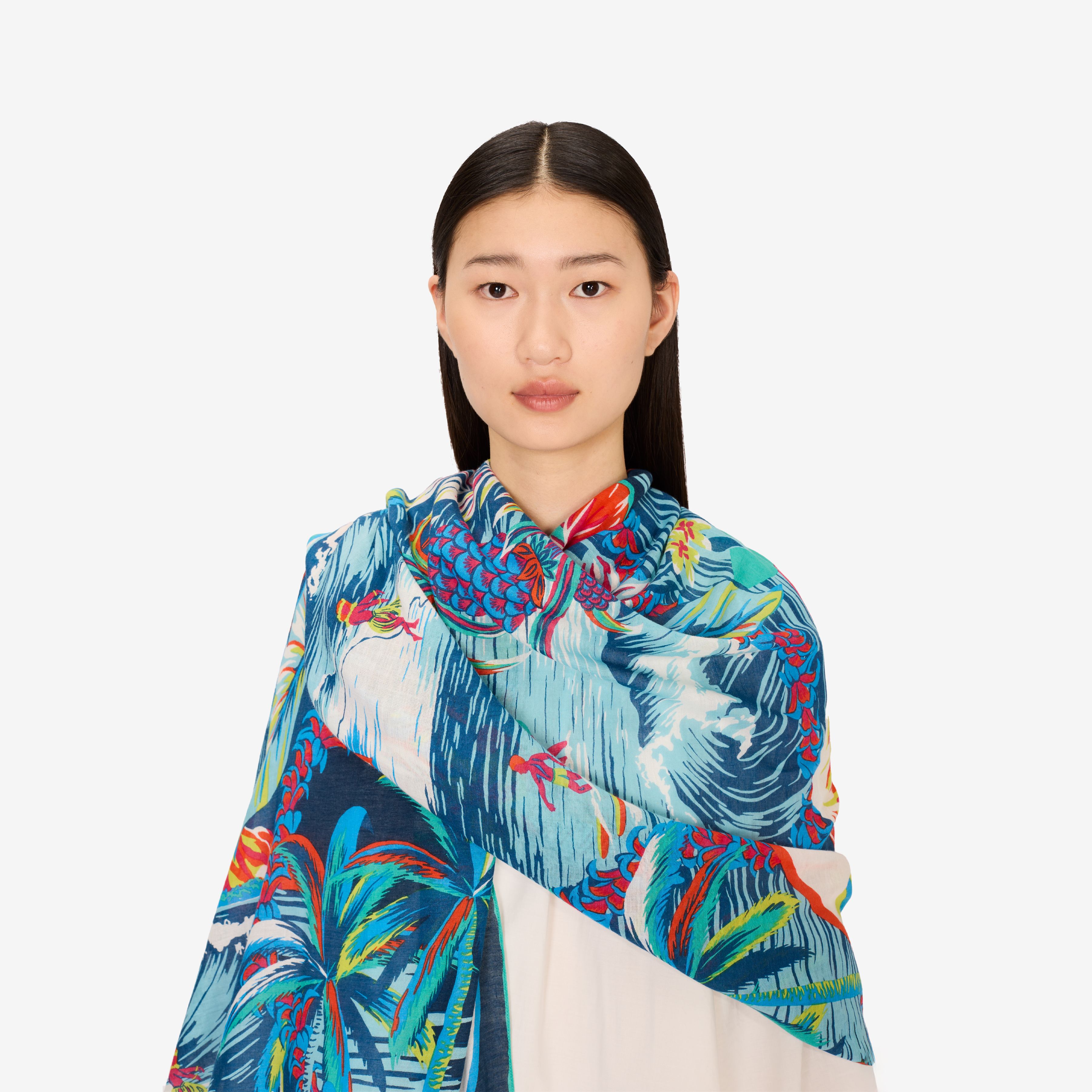 Scarf 100 - Hawai - Blue