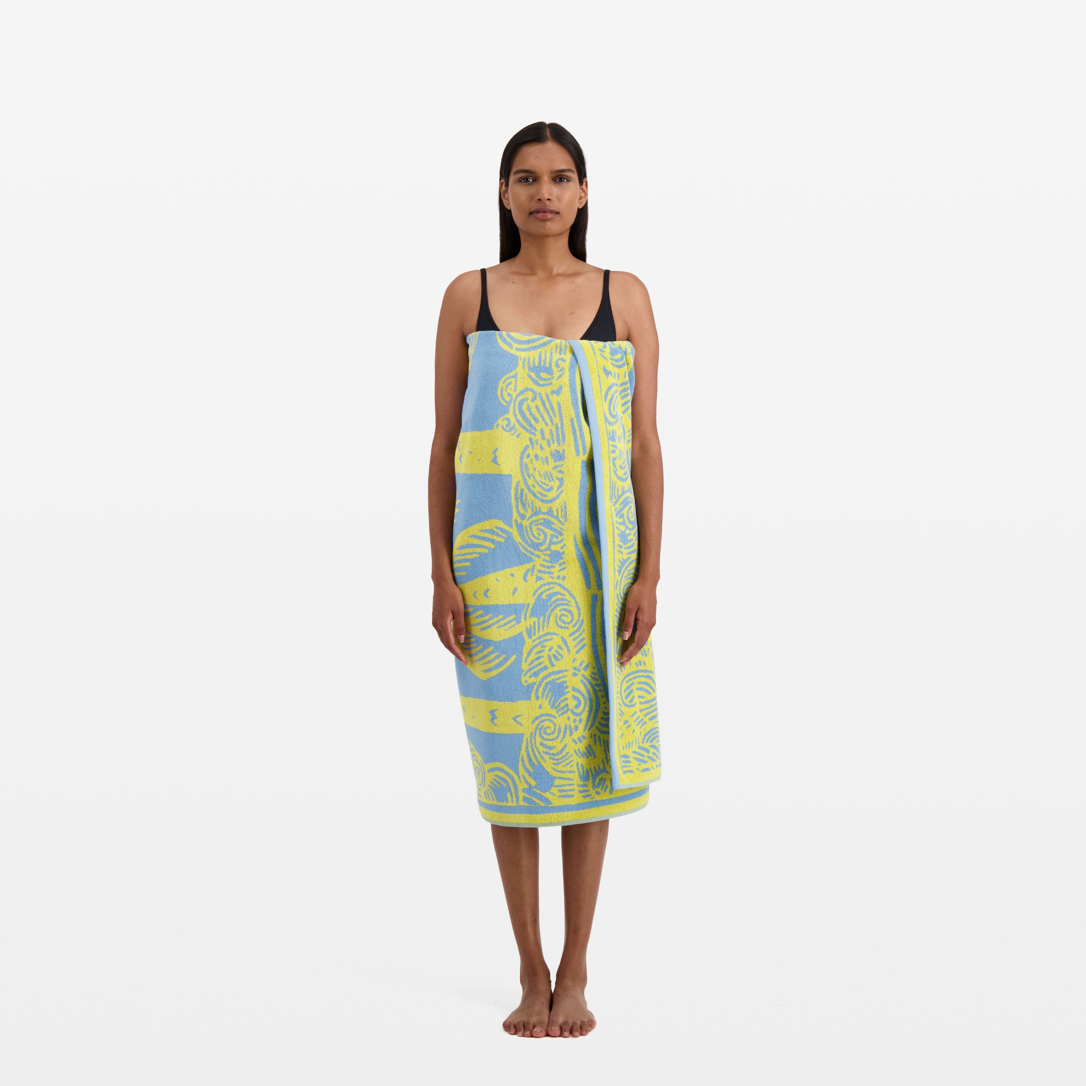 Beach Towel - Poulpe - Yellow