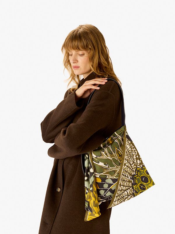 Scarf Bag - Papillons - Green