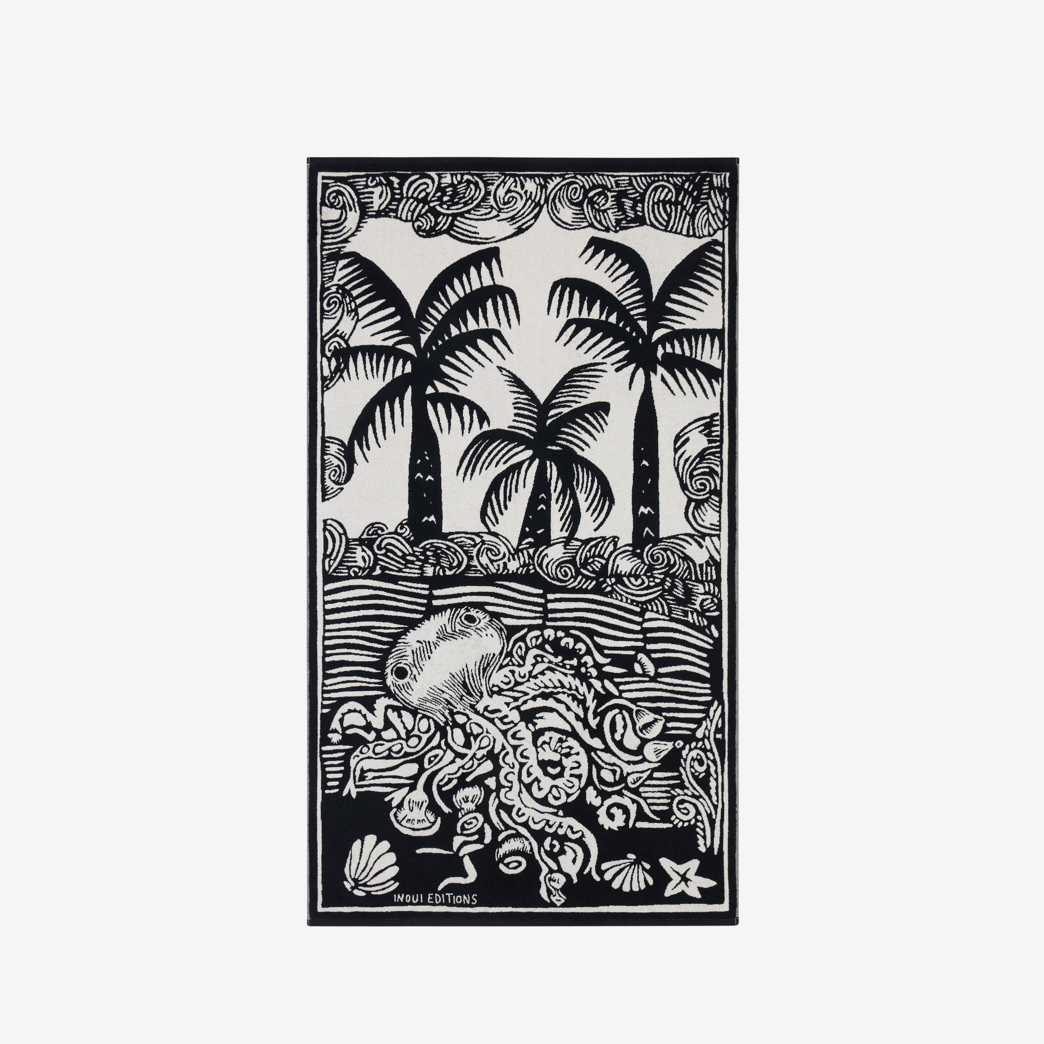 Beach Towel - Poulpe - White