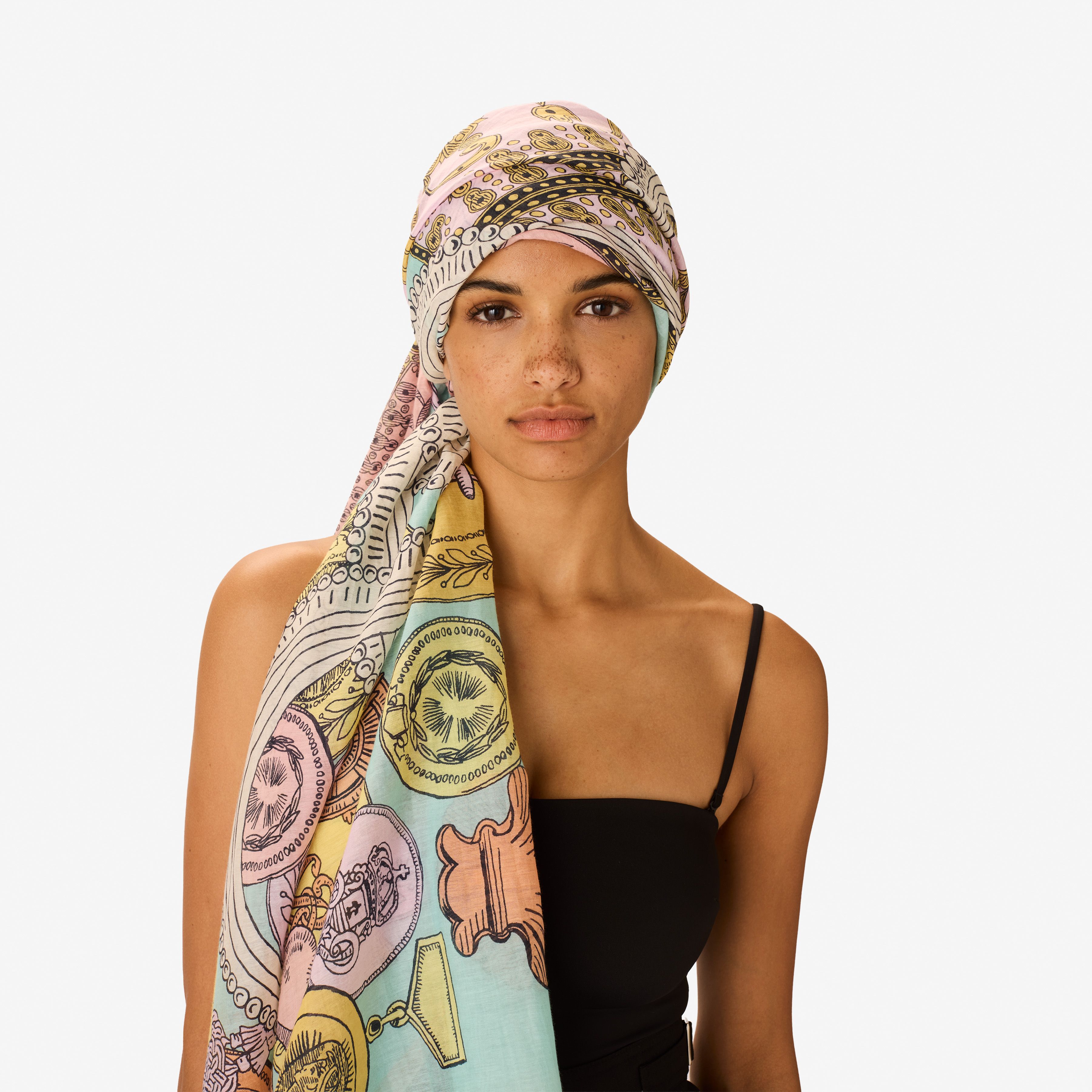 Écharpe 100 - Octopus - Turquoise