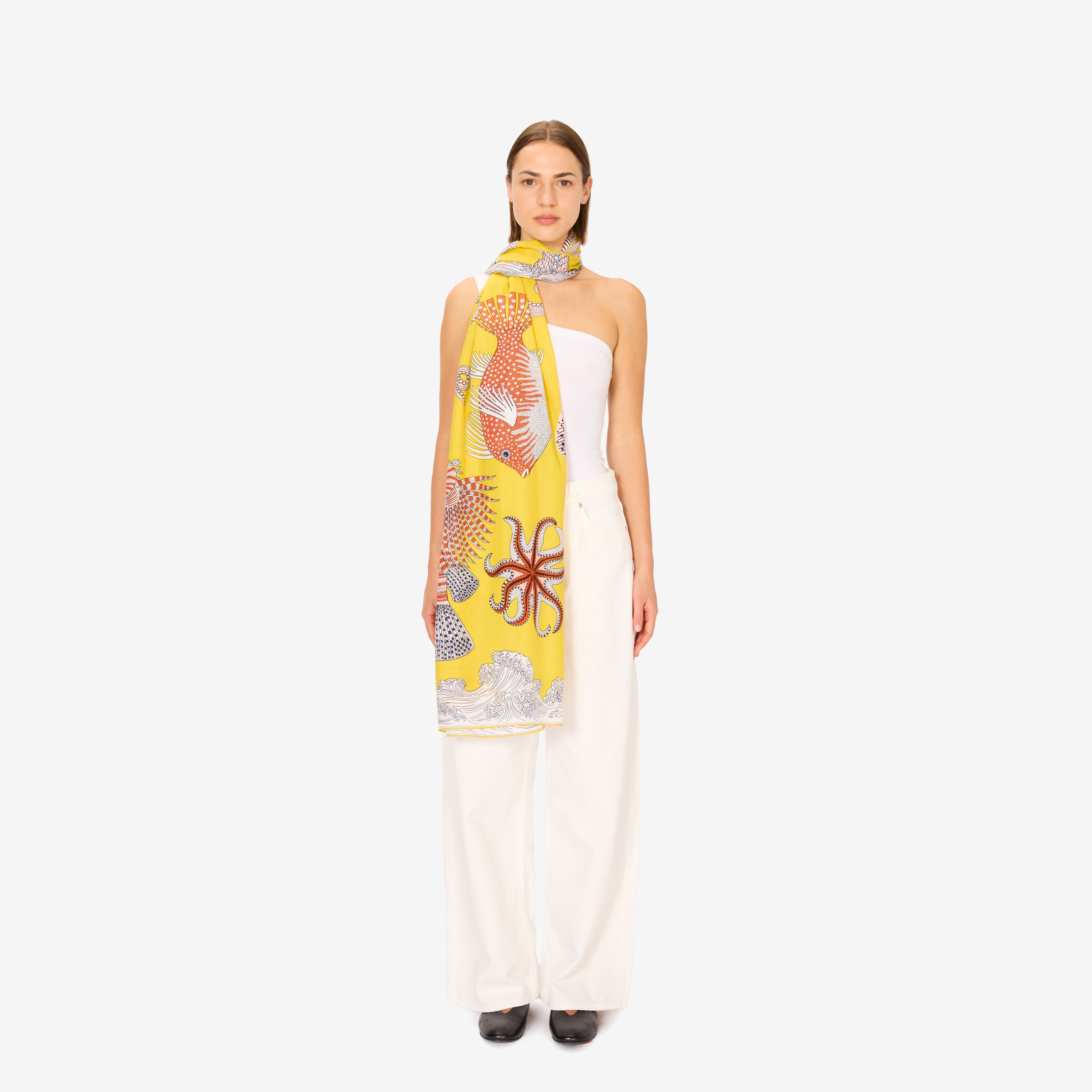 Scarf 100 - Poseidon - Yellow