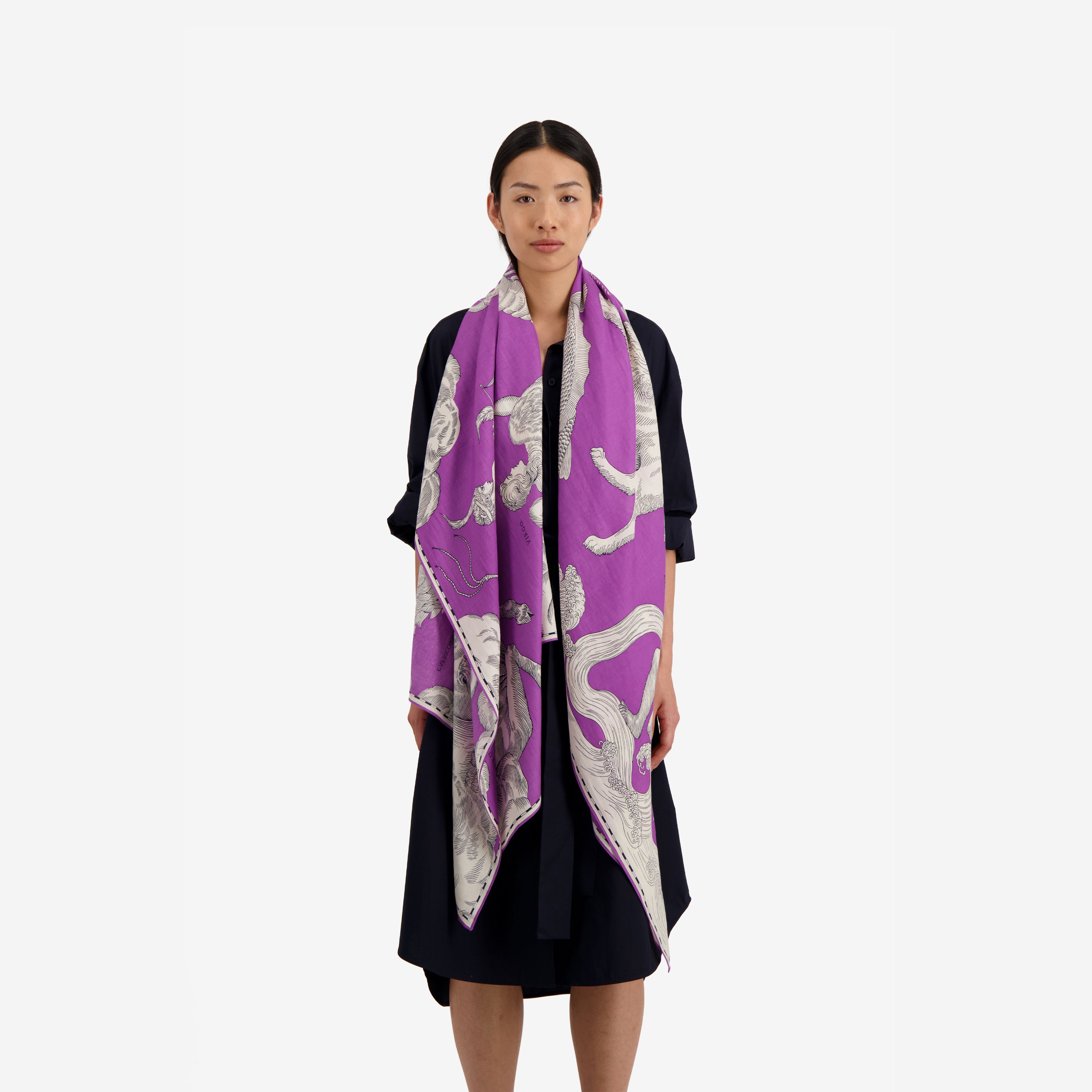 Scarf 100 - Astrologie - Purple