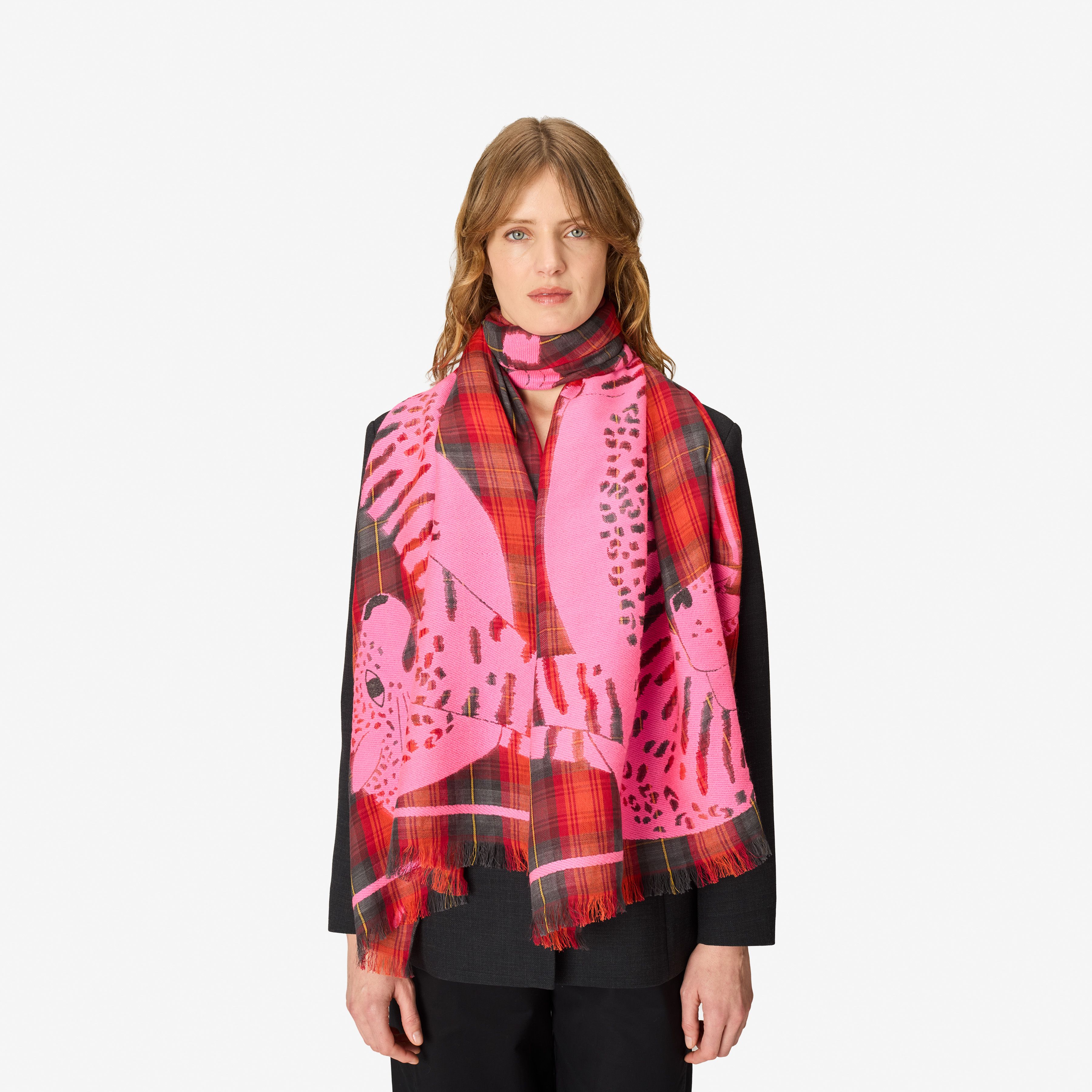 Scarf 70 - 3d - Panteo - Pink