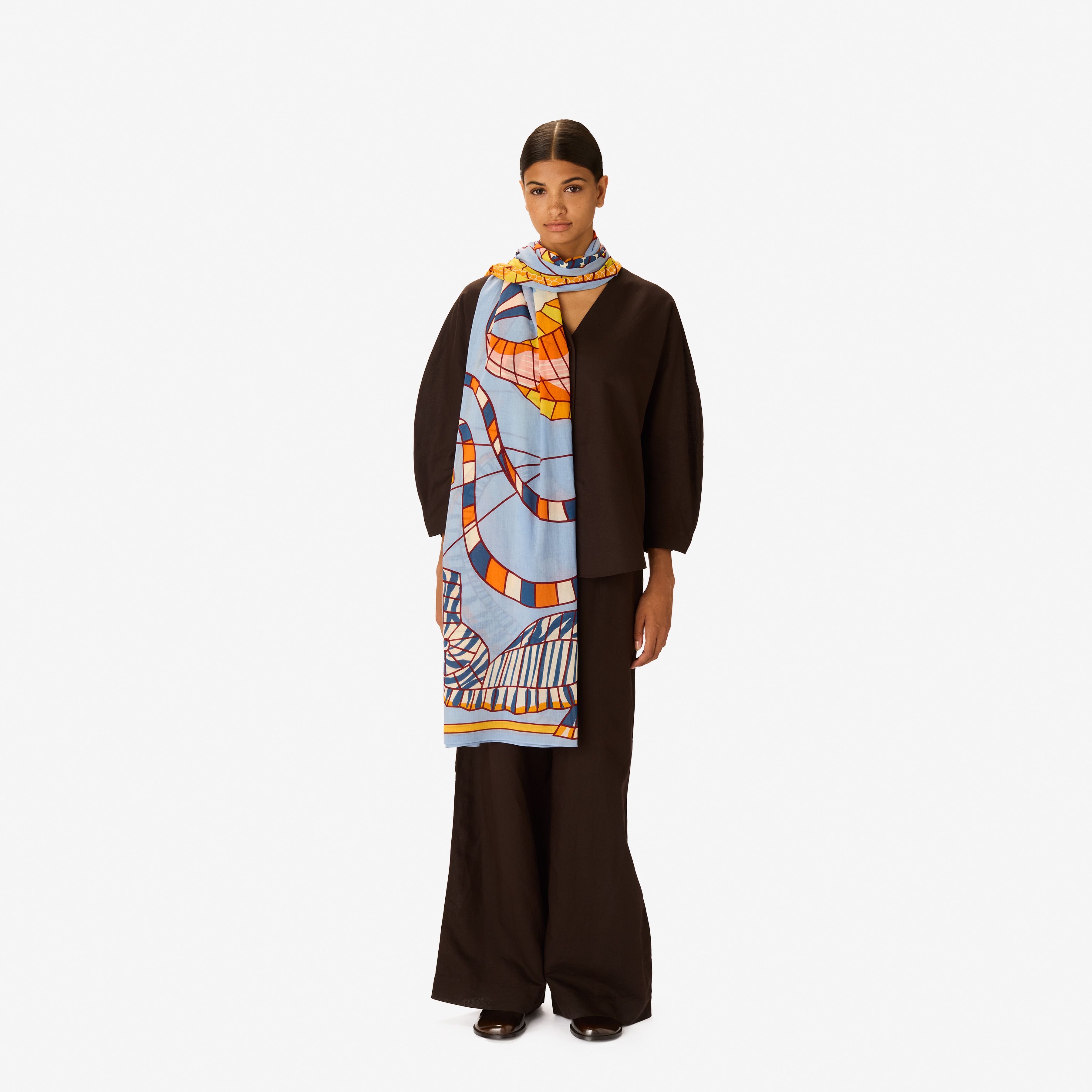 Scarf 100 - Cerfs Volants - Orange