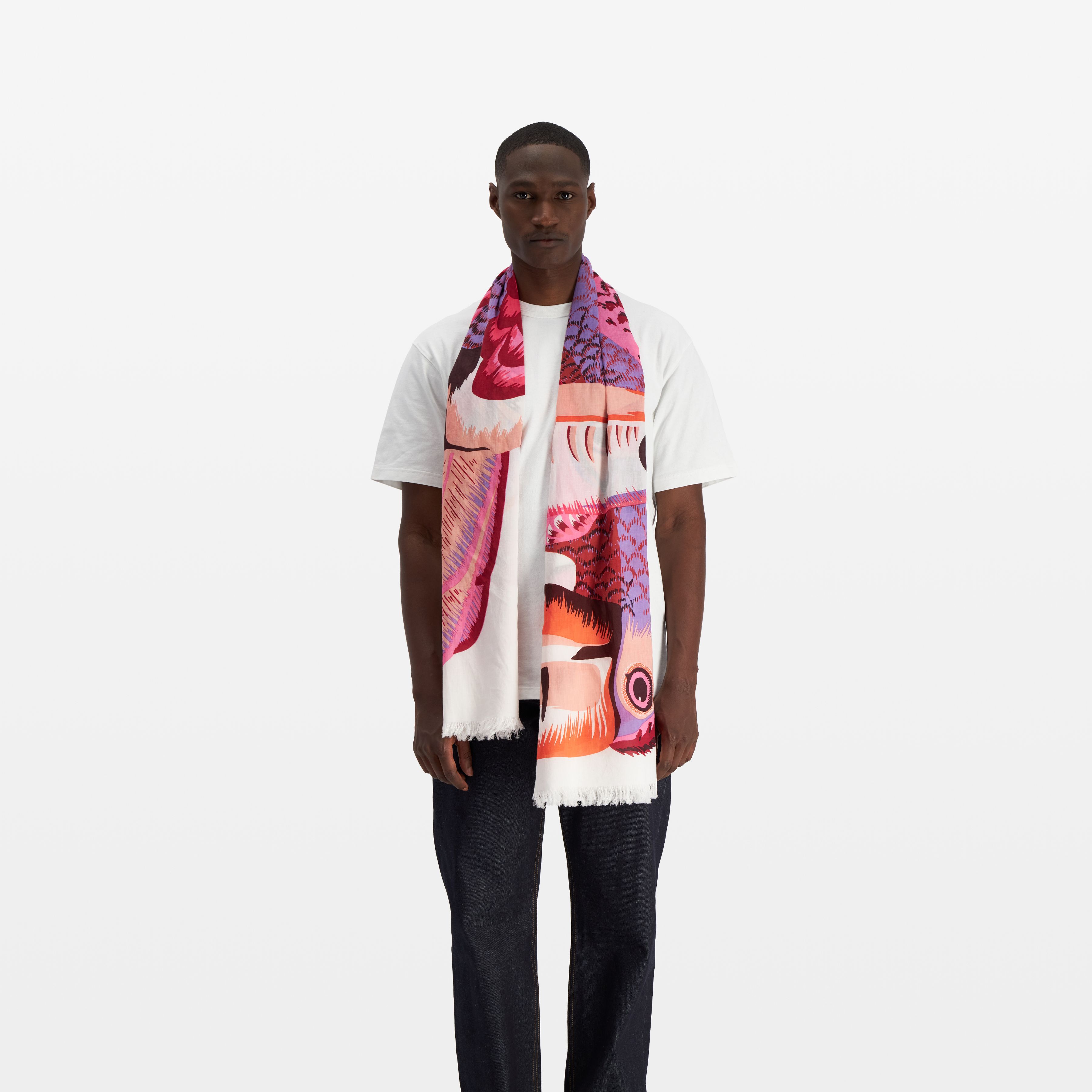 Scarf 100 - Toucan - Pink