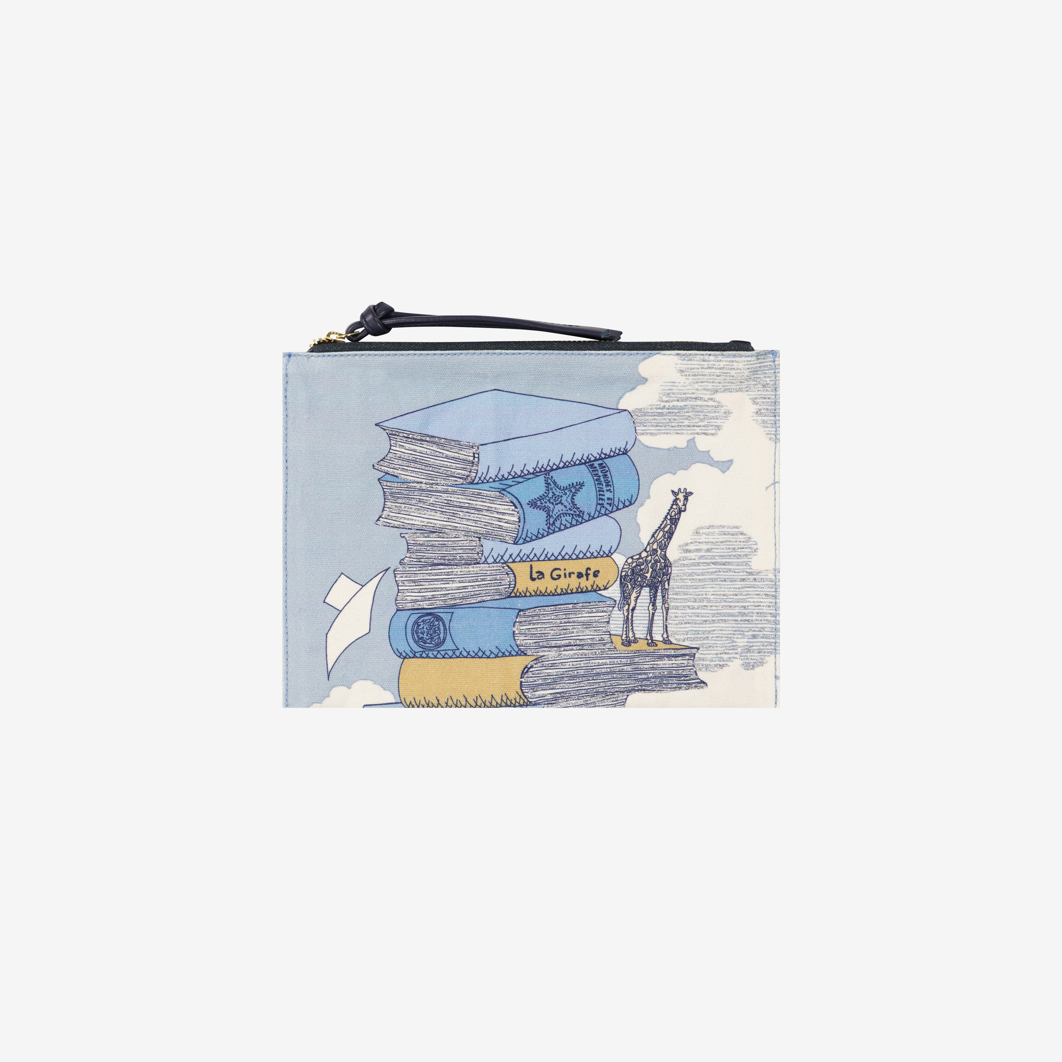 Embroidered Pouch - Editions - Blue