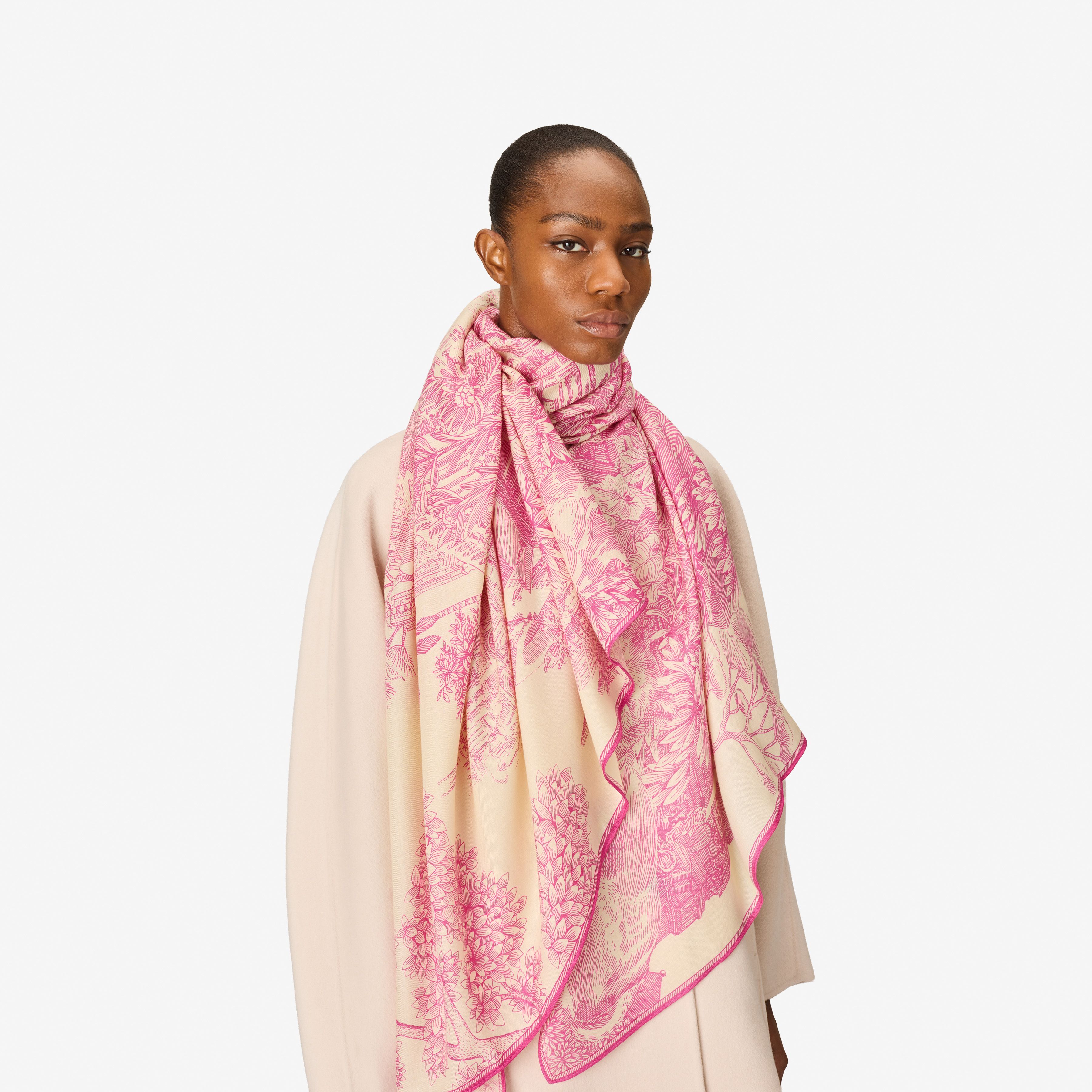 Scarf 100 - Piranesi - Pink