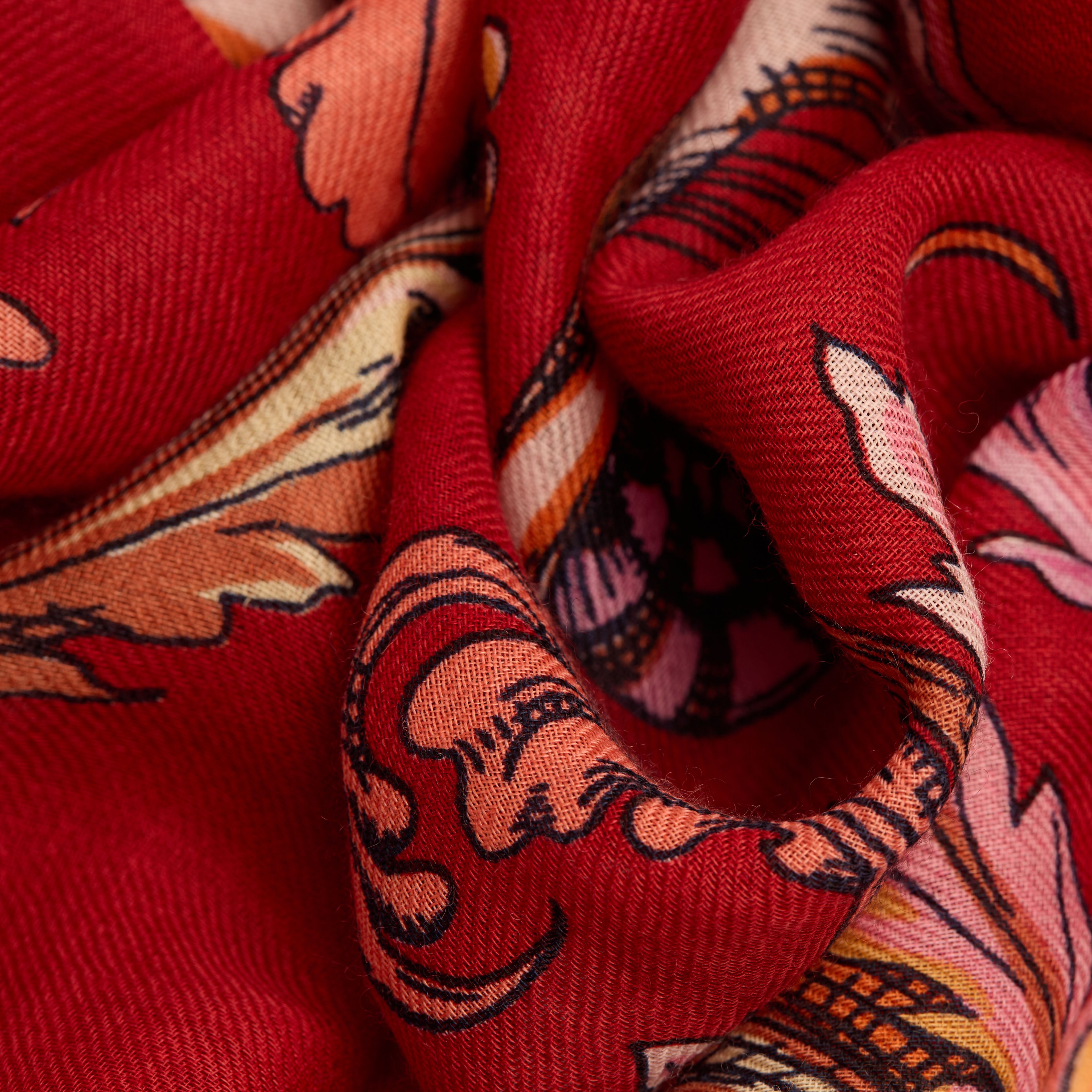 Bufanda 55 - Rococo - Rojo