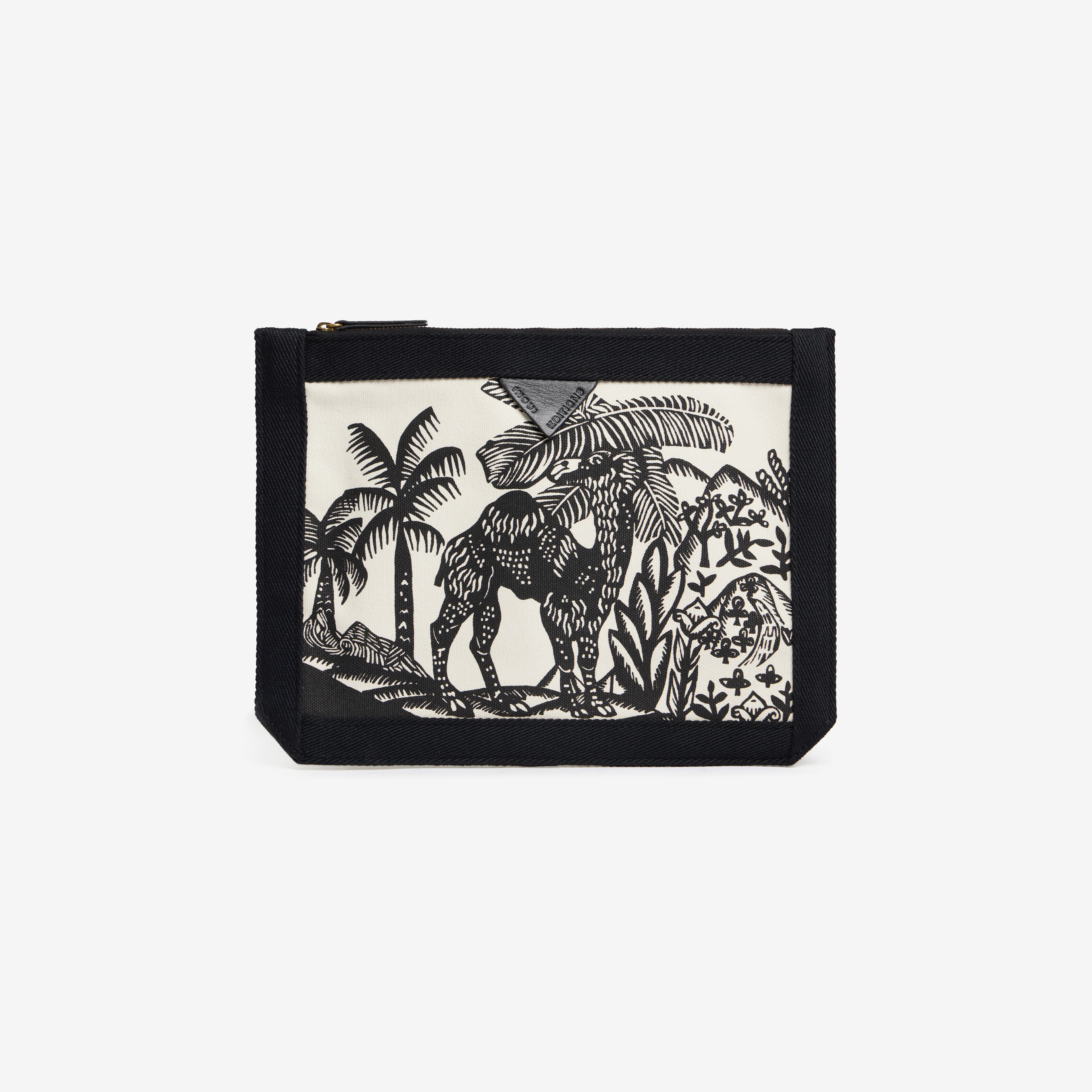 Pouch Strap - Dromadaire et Poulpe - Black And White