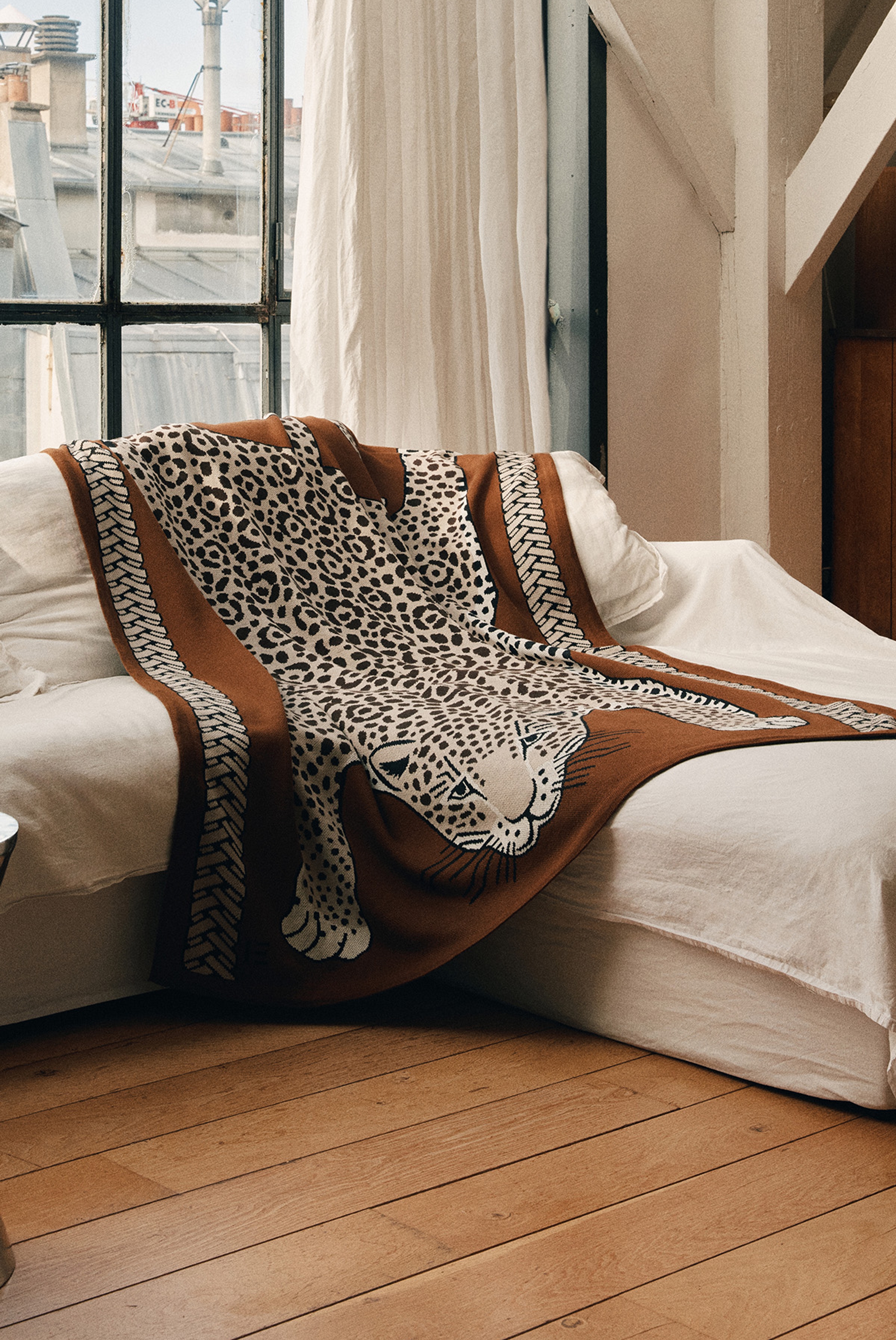 Blanket 130 - Leopard - Beige
