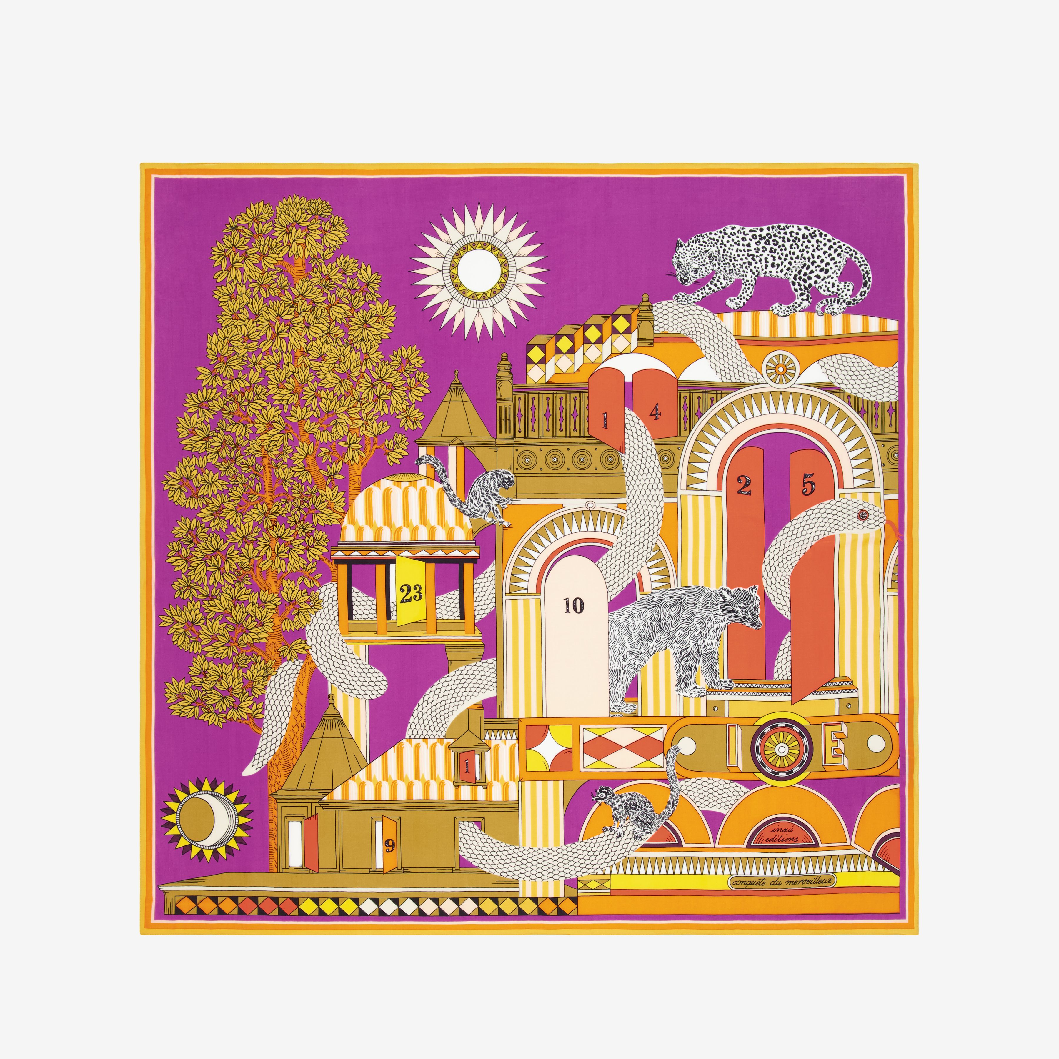 Square 100 - Taj - Purple