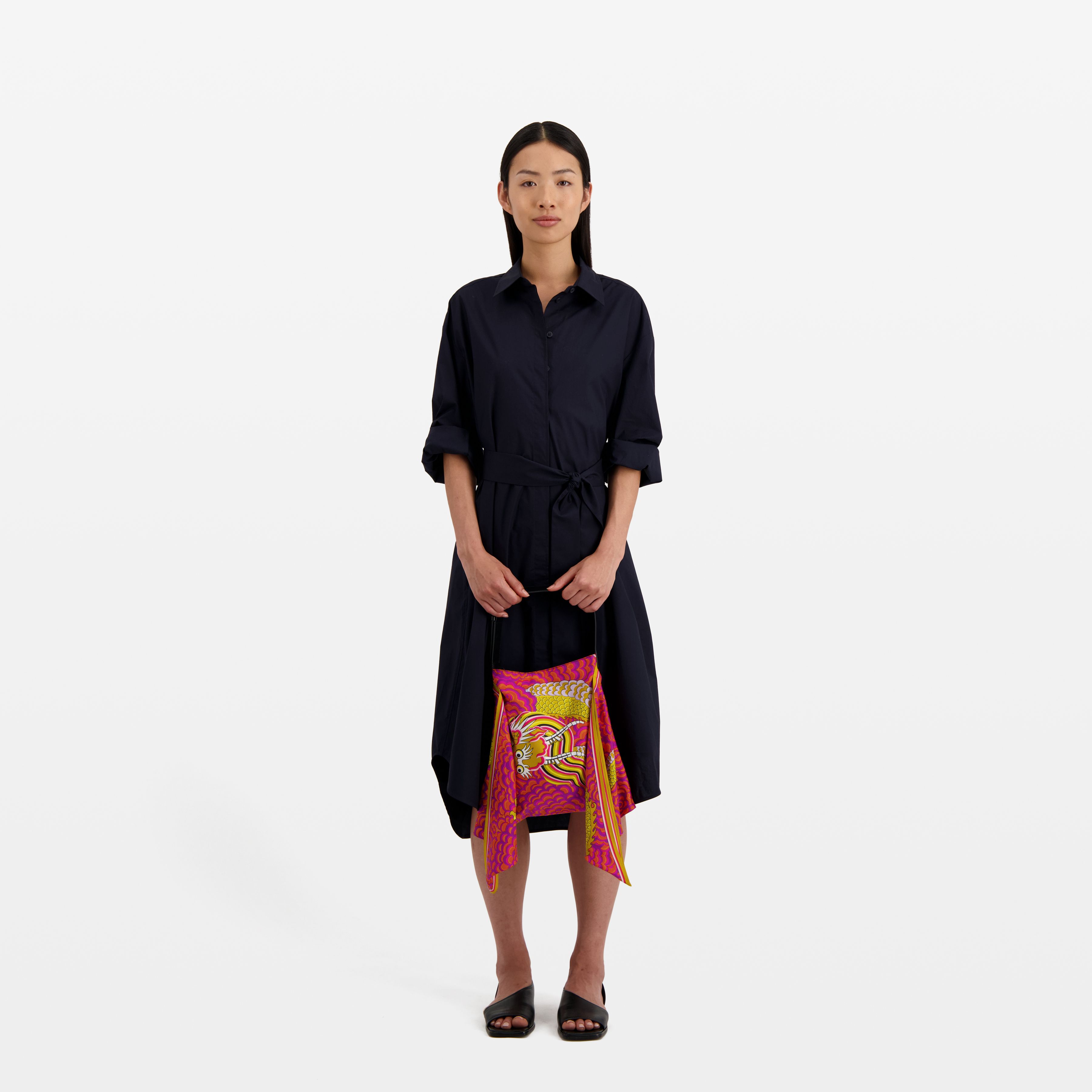 Scarf Bag S - Dragon - Fuchsia