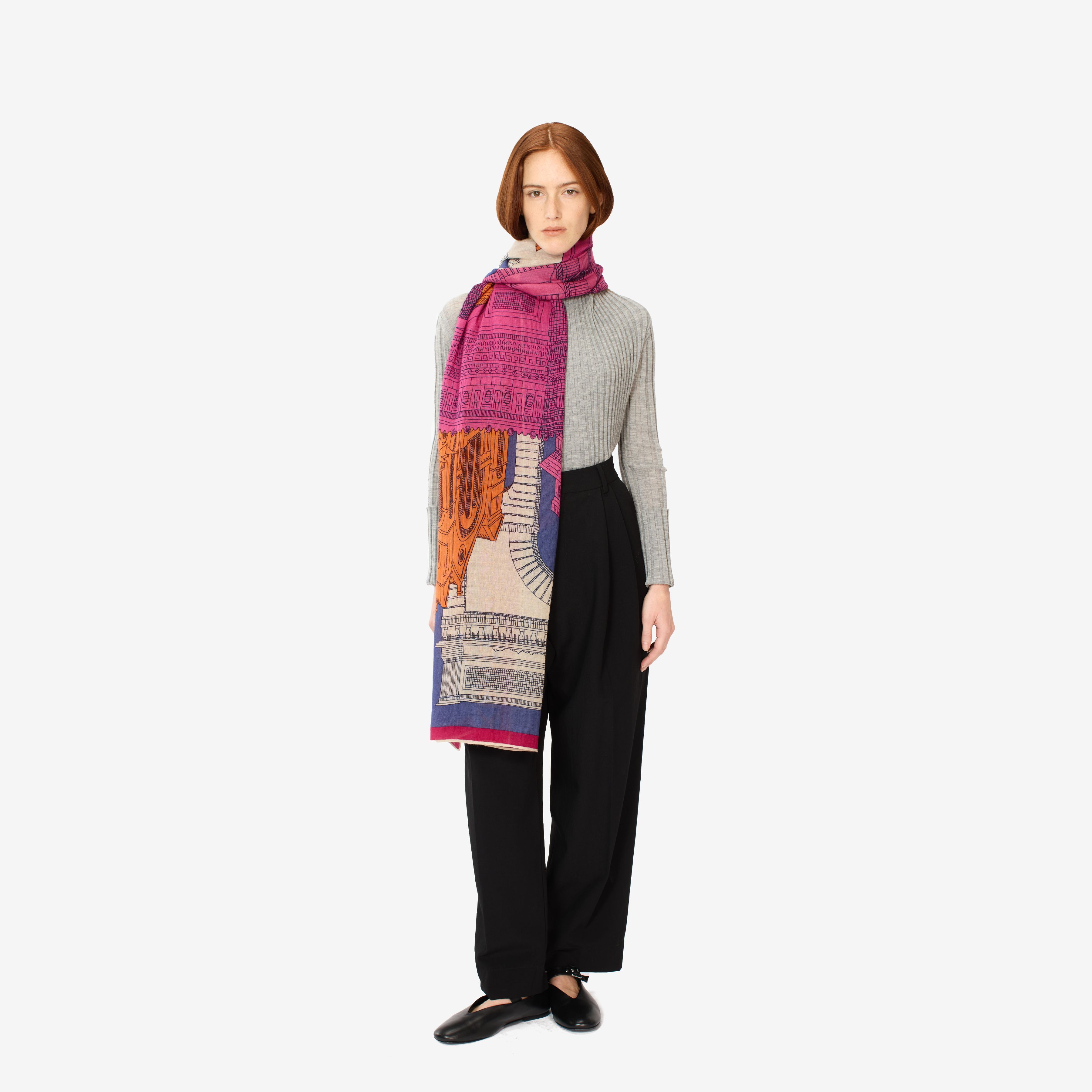 Scarf 100 - Paris - Fuchsia
