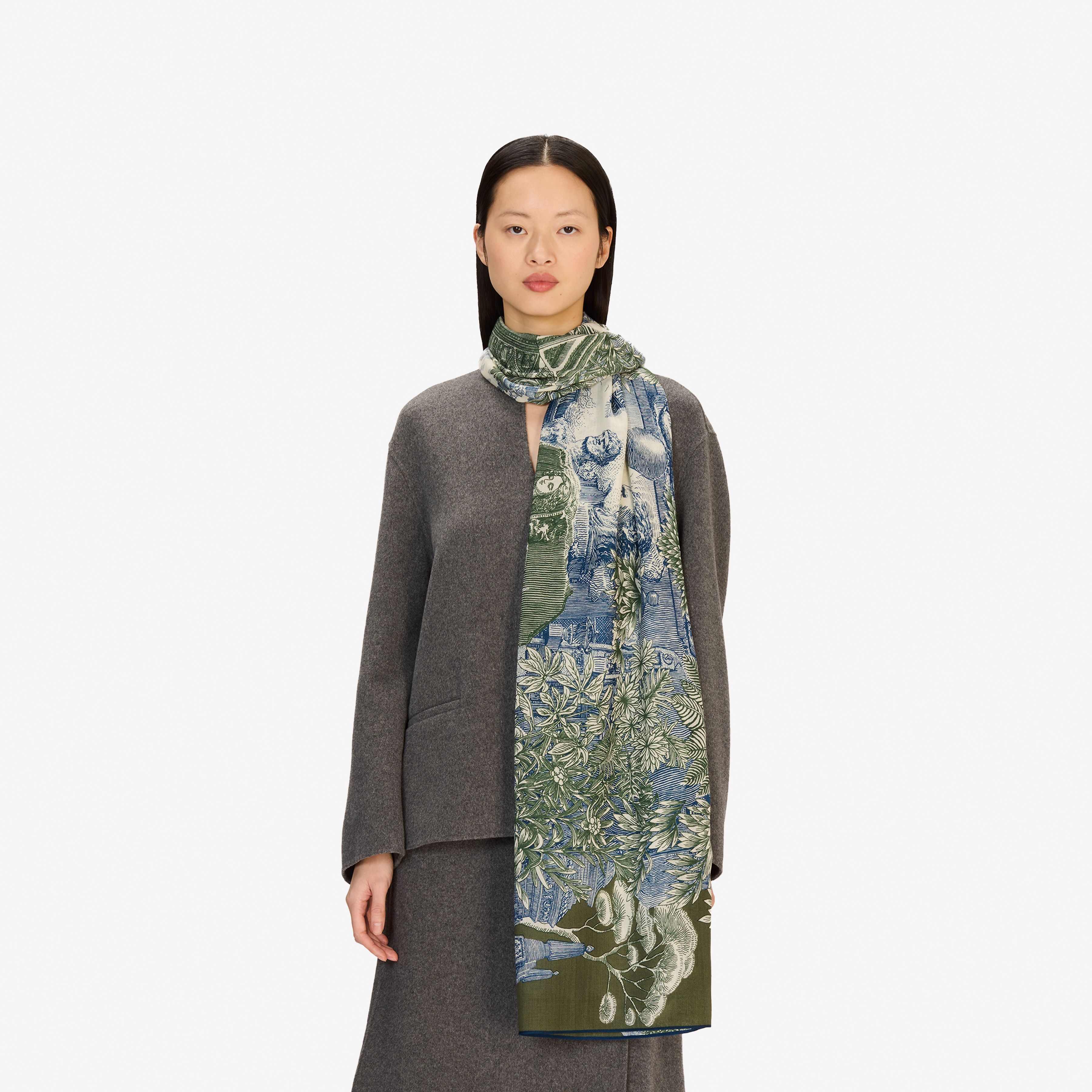 Bufanda de lana 100 - Piranesi - Khaki