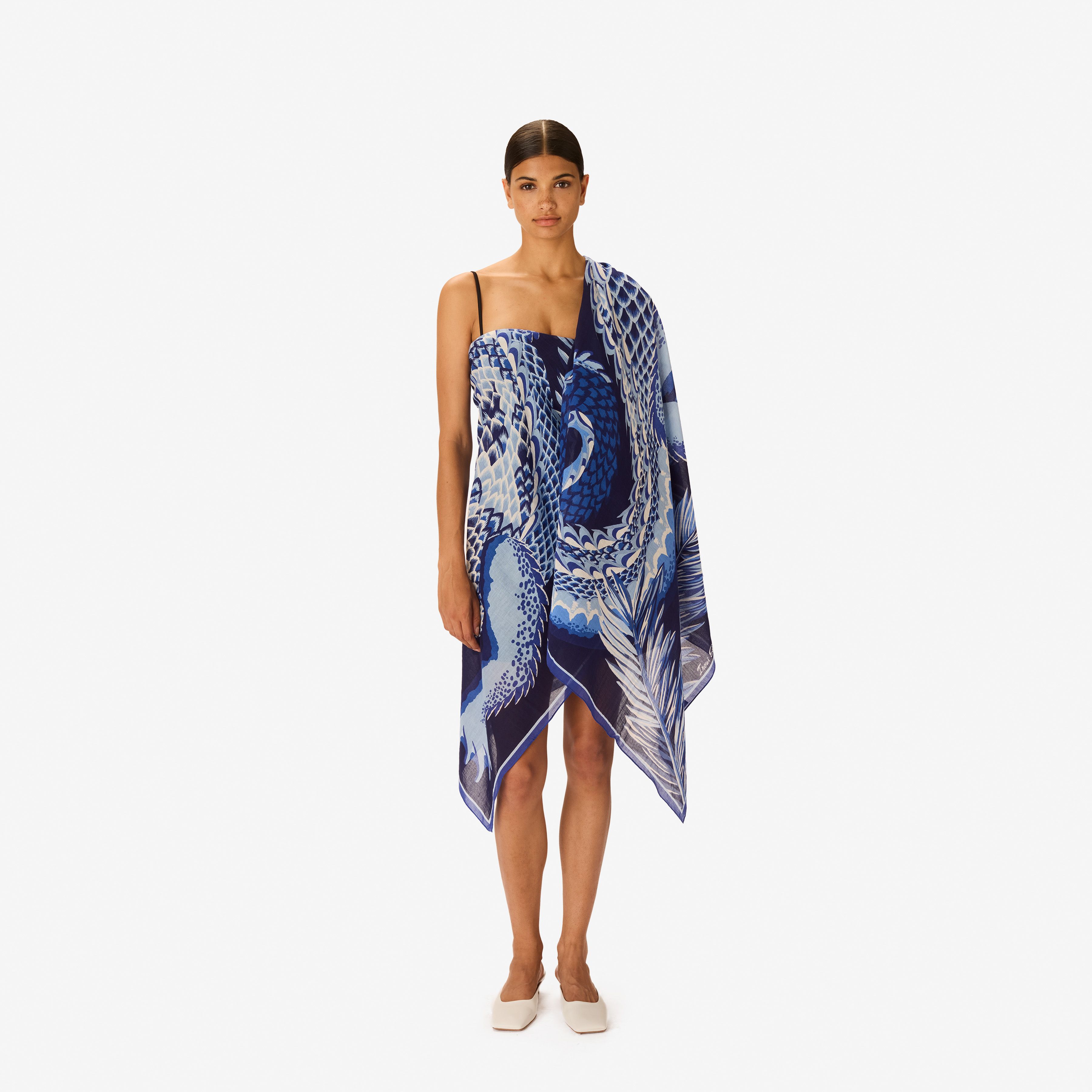 Scarf 100 - Croco - Navy