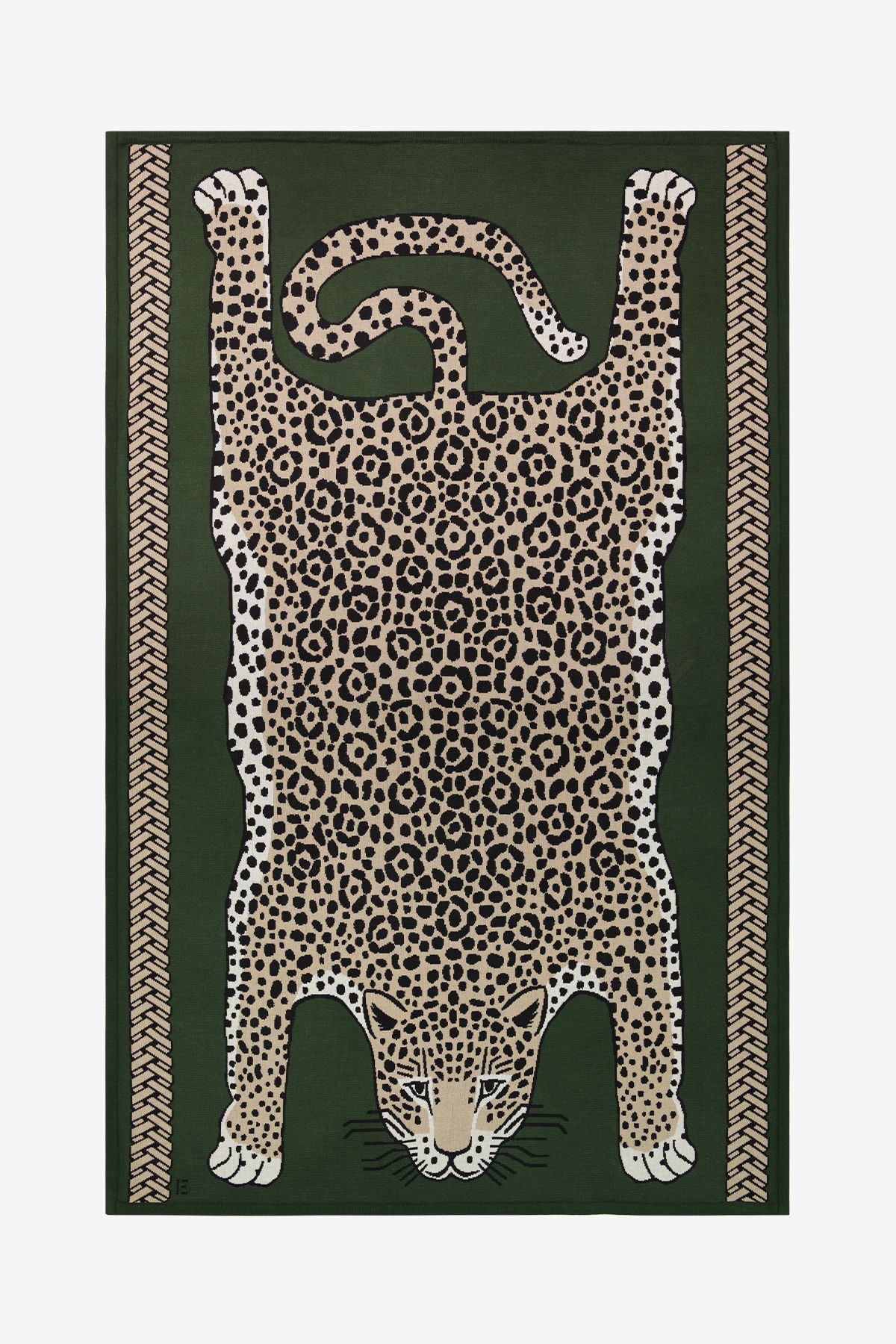 Decke 130 - Leopard - Khaki