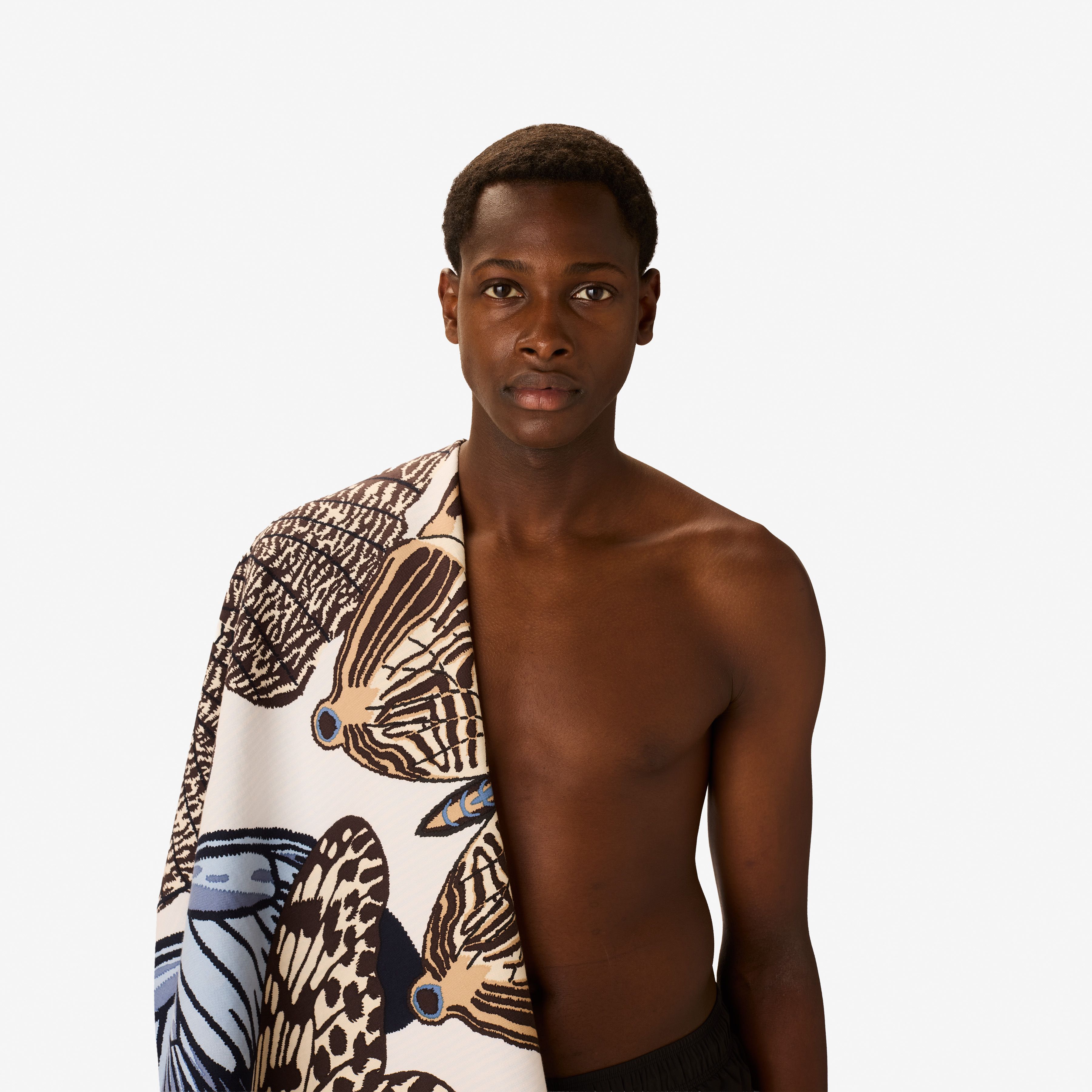Fouta Handtuch  100 - Papillons - Beige