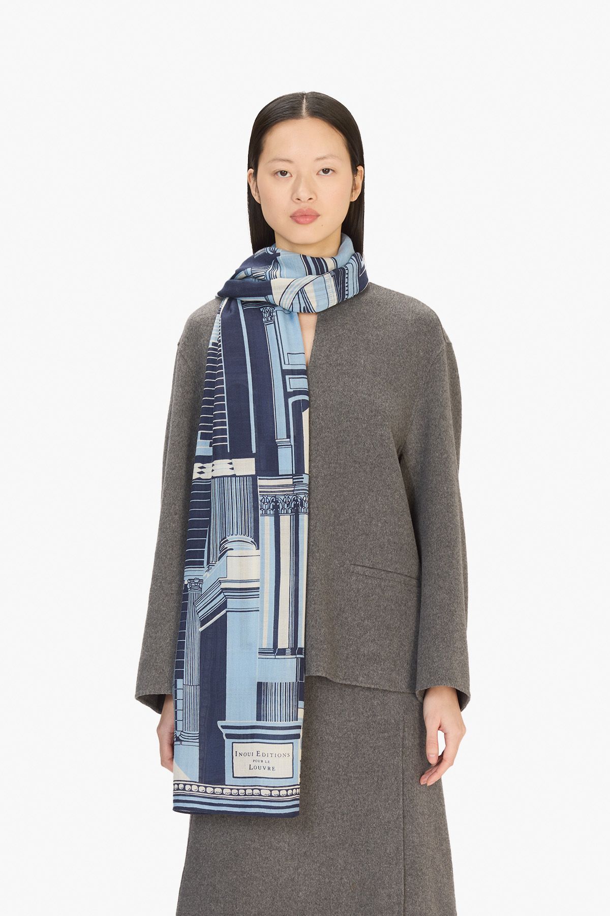 Scarf 100 - Architecture - Blue