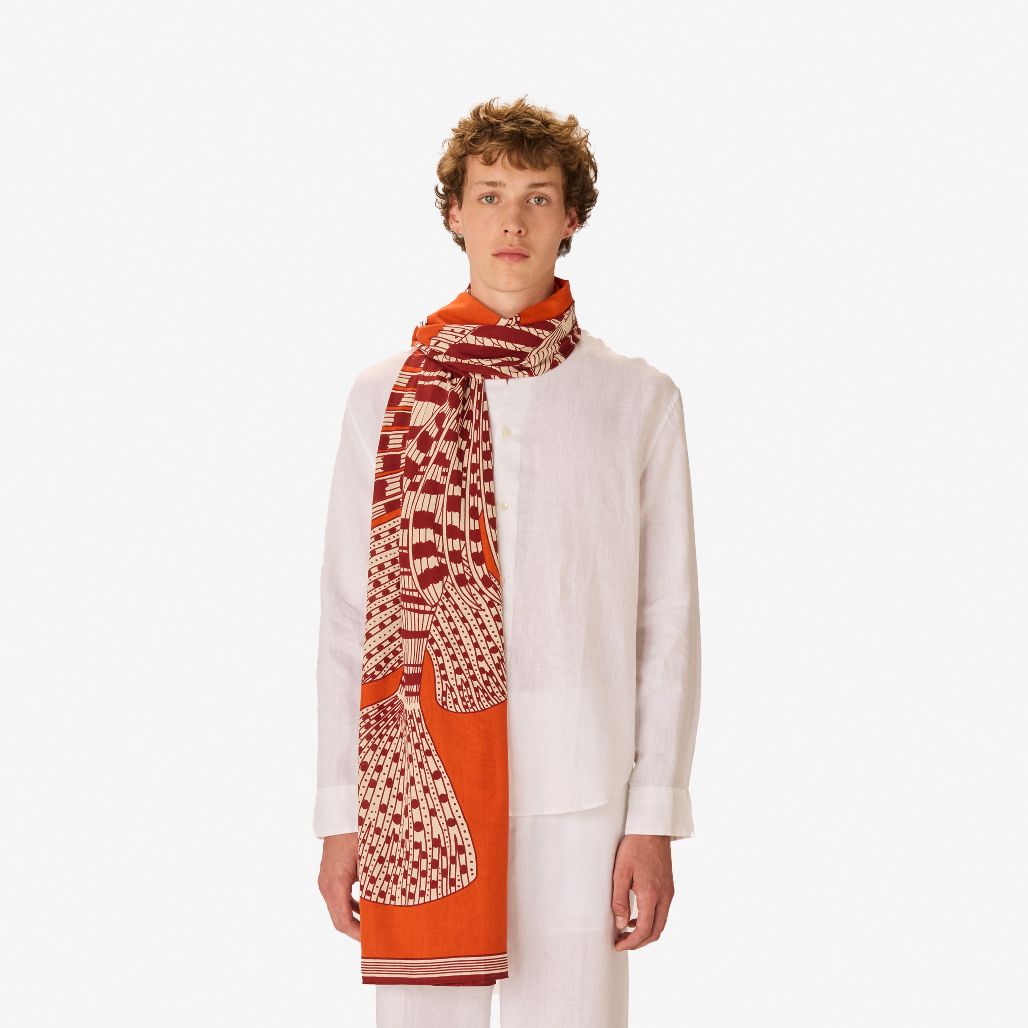 Scarf 100 - Vague - Orange