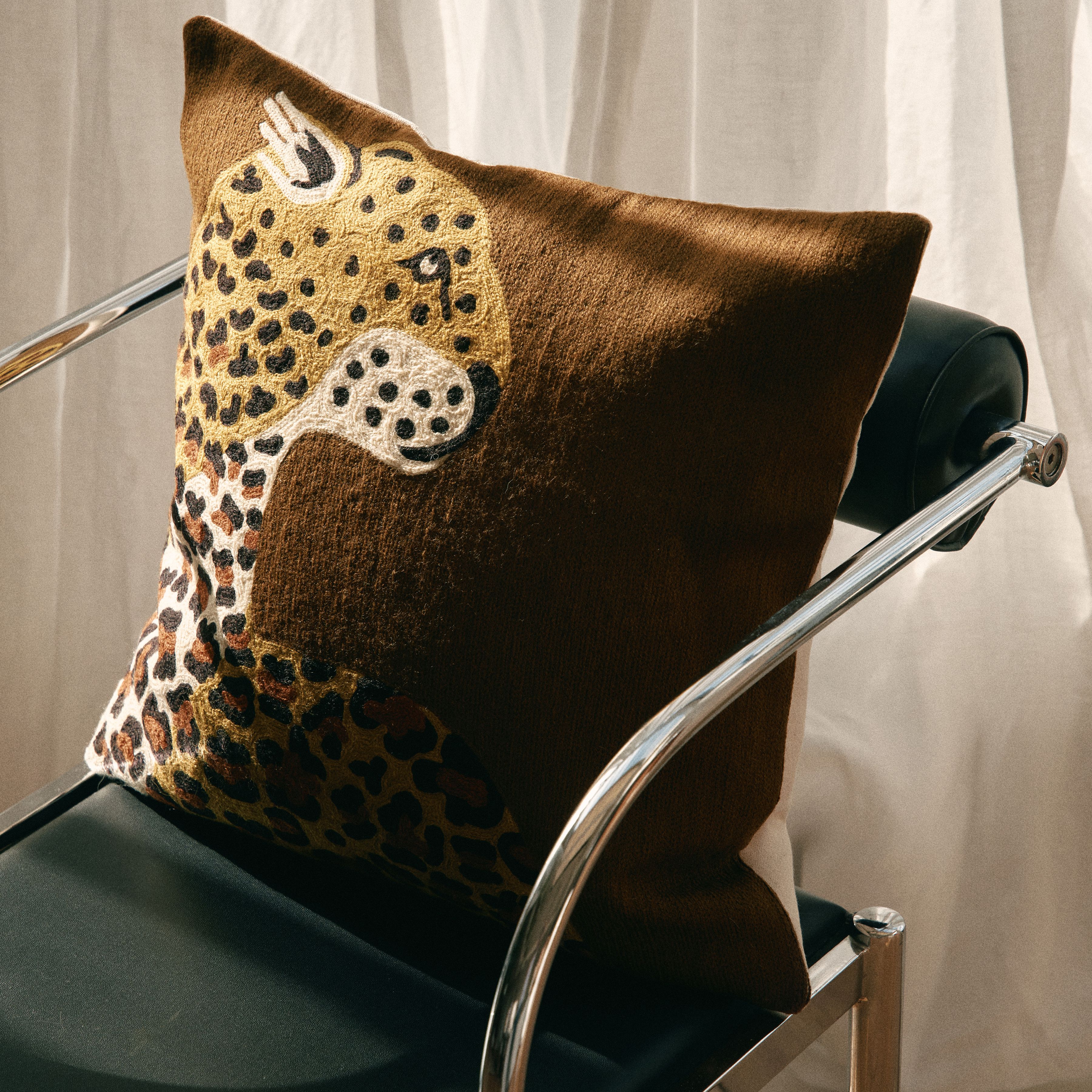Cushion Cover 45 - Leopard - Saffron