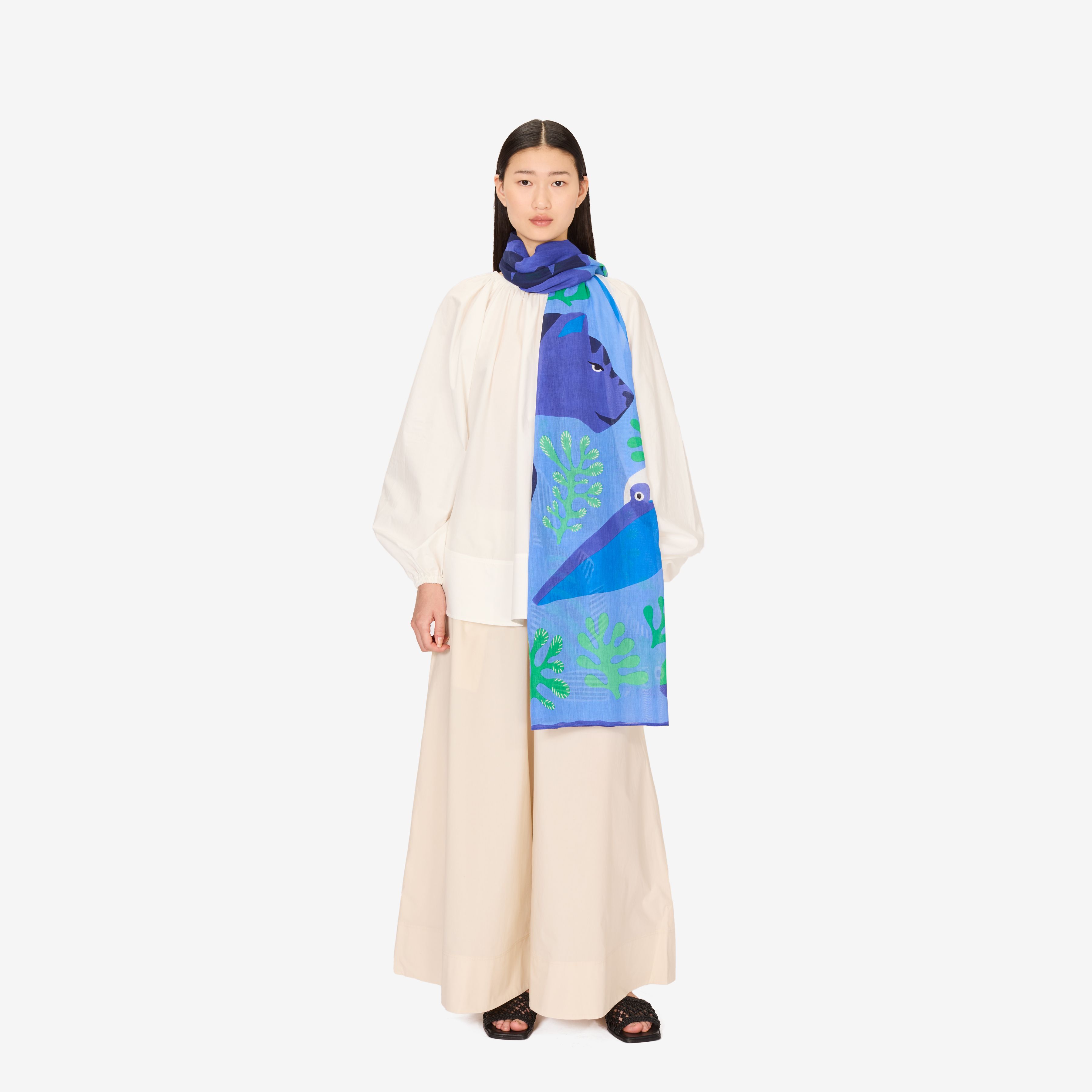 Scarf 100 - Splash - Navy