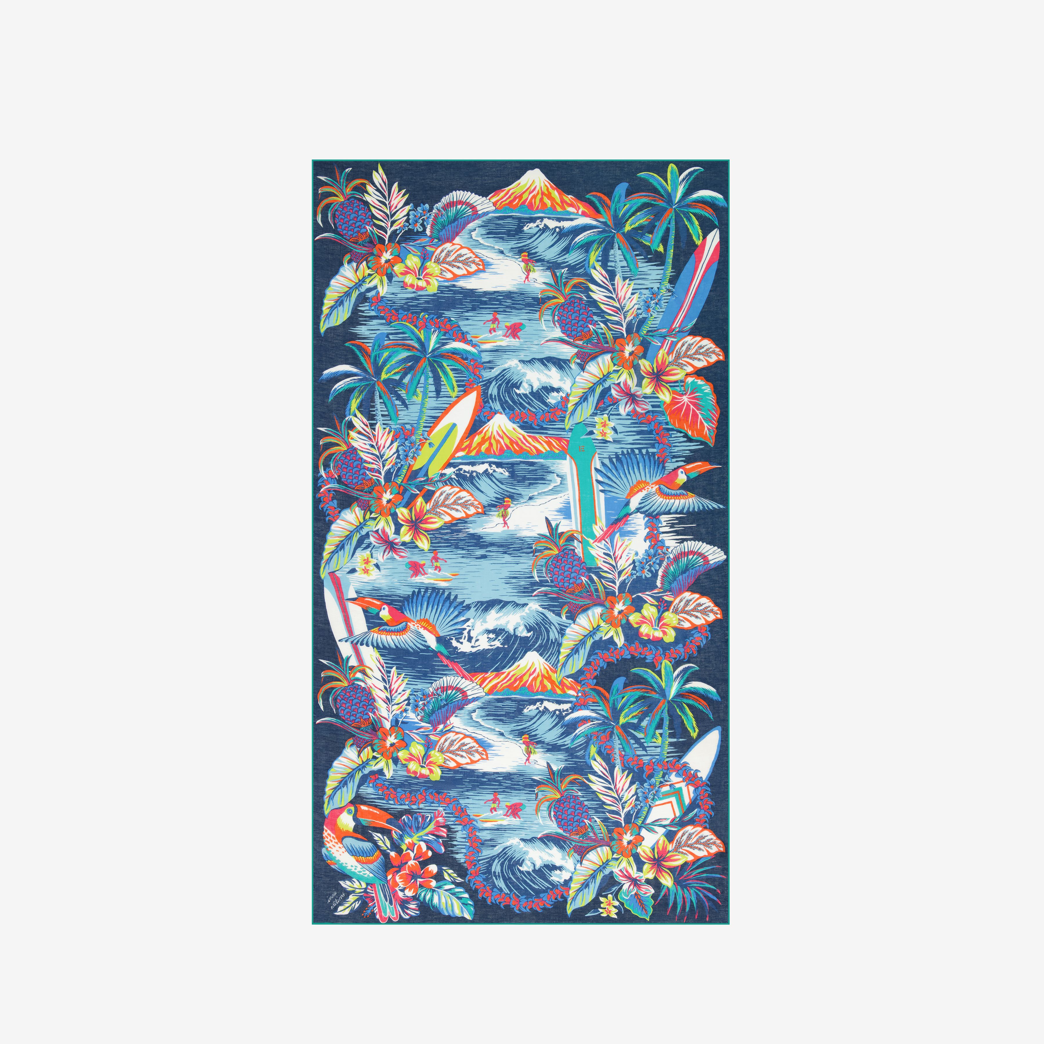 Scarf 100 - Hawai - Blue