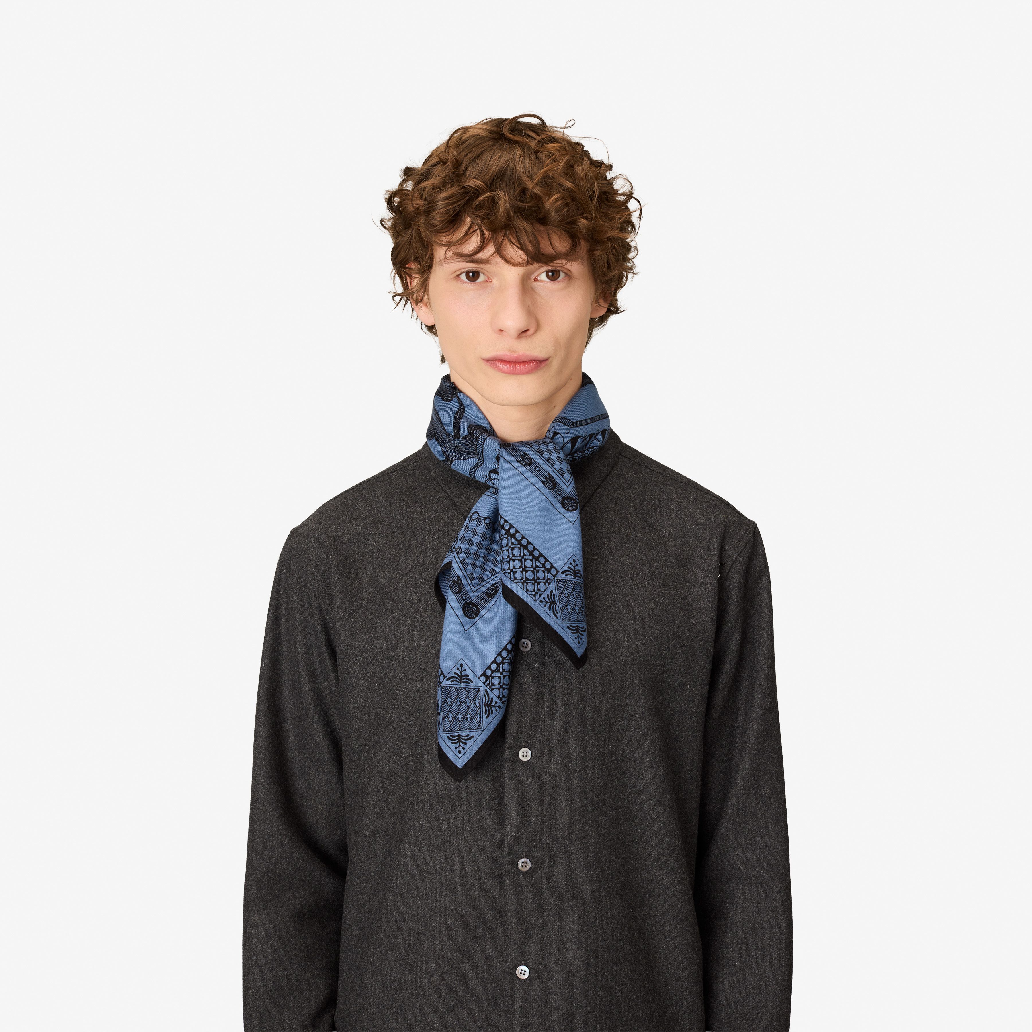 Square 70- Barocco - Blue